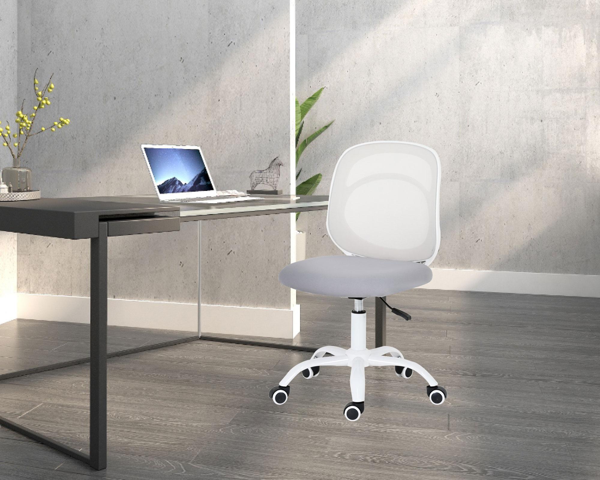 Silla PC Nara gris/blanco-7