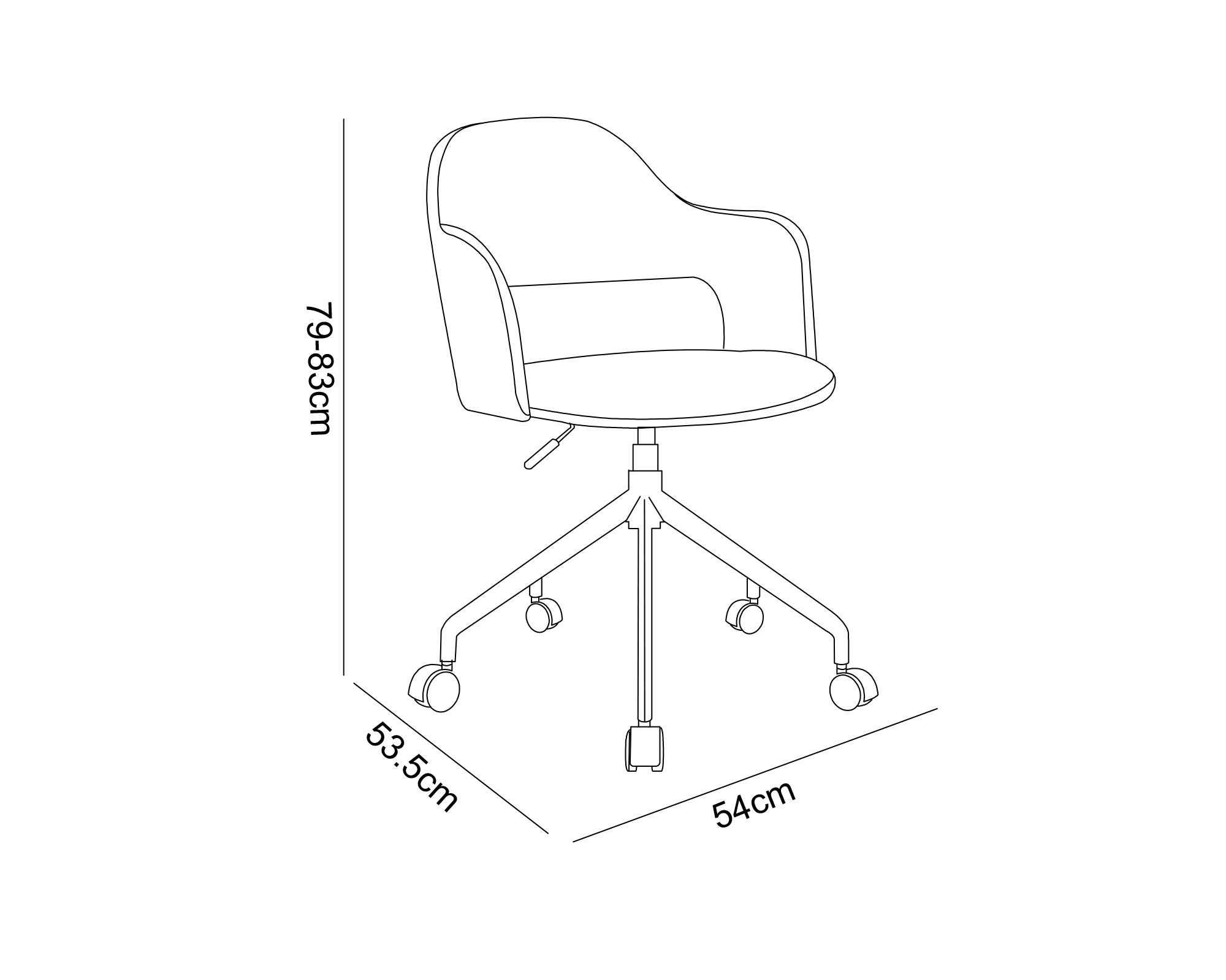 Silla PC Idalis beige-2