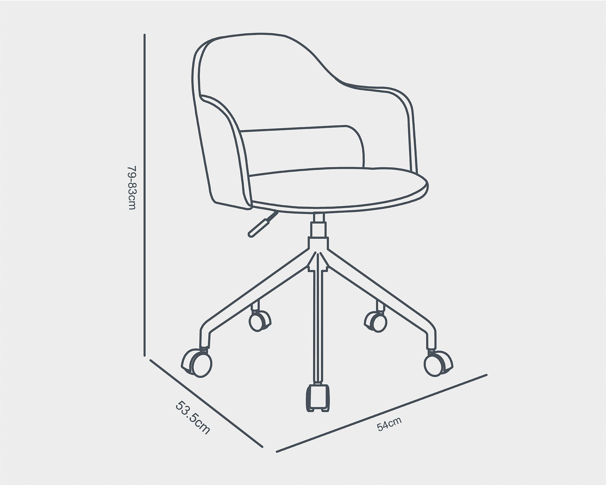 Silla PC Idalis beige-4