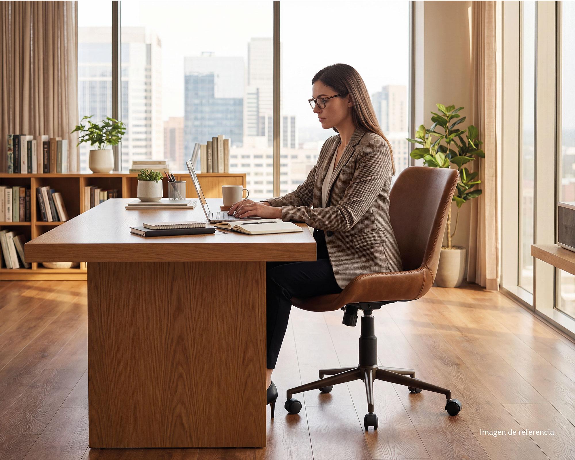 Silla PC Nut caramel-2