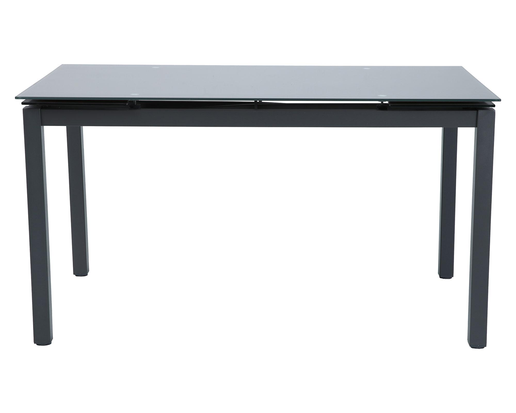 Comedor extensible 140-200 cm 8 sillas gris-4