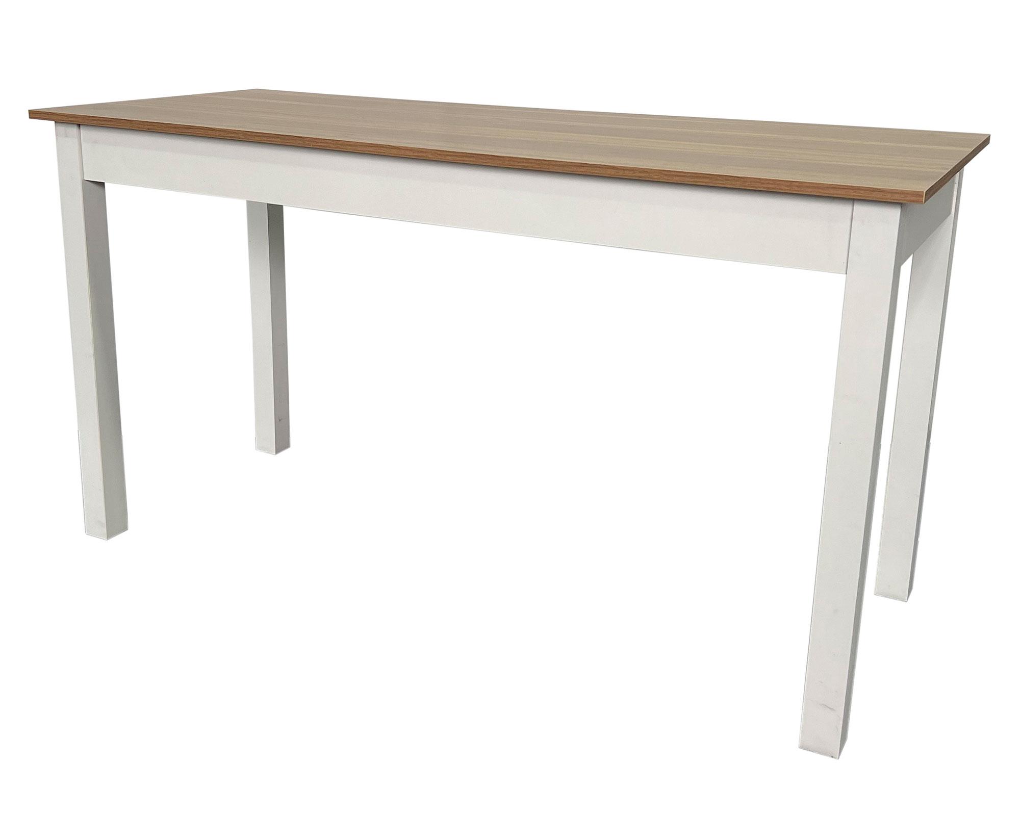 Mesa comedor Kilian blanco/natural 76x140x59 cm-2