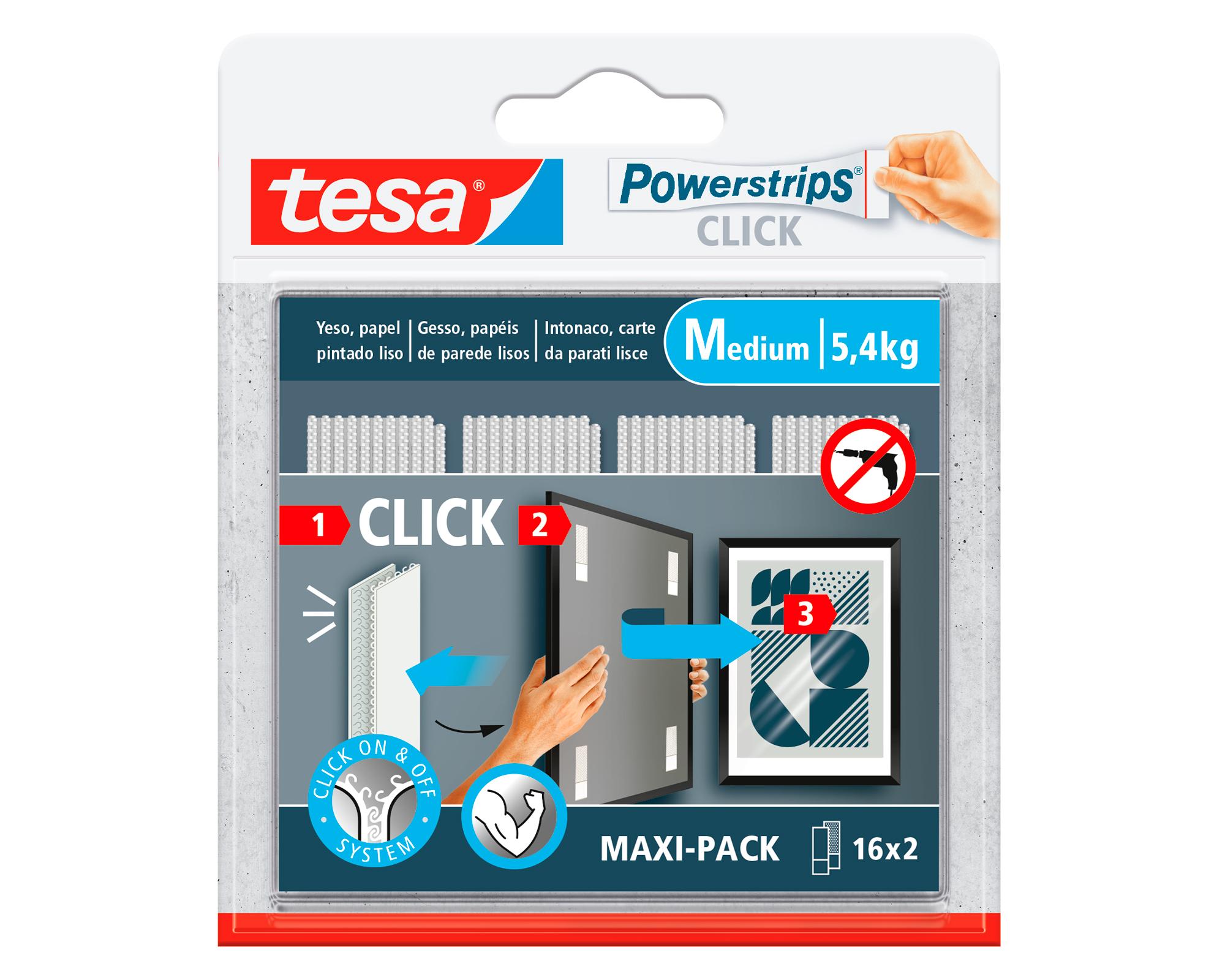 Tiras adhesivas Click Powerstrips M 16 un-0