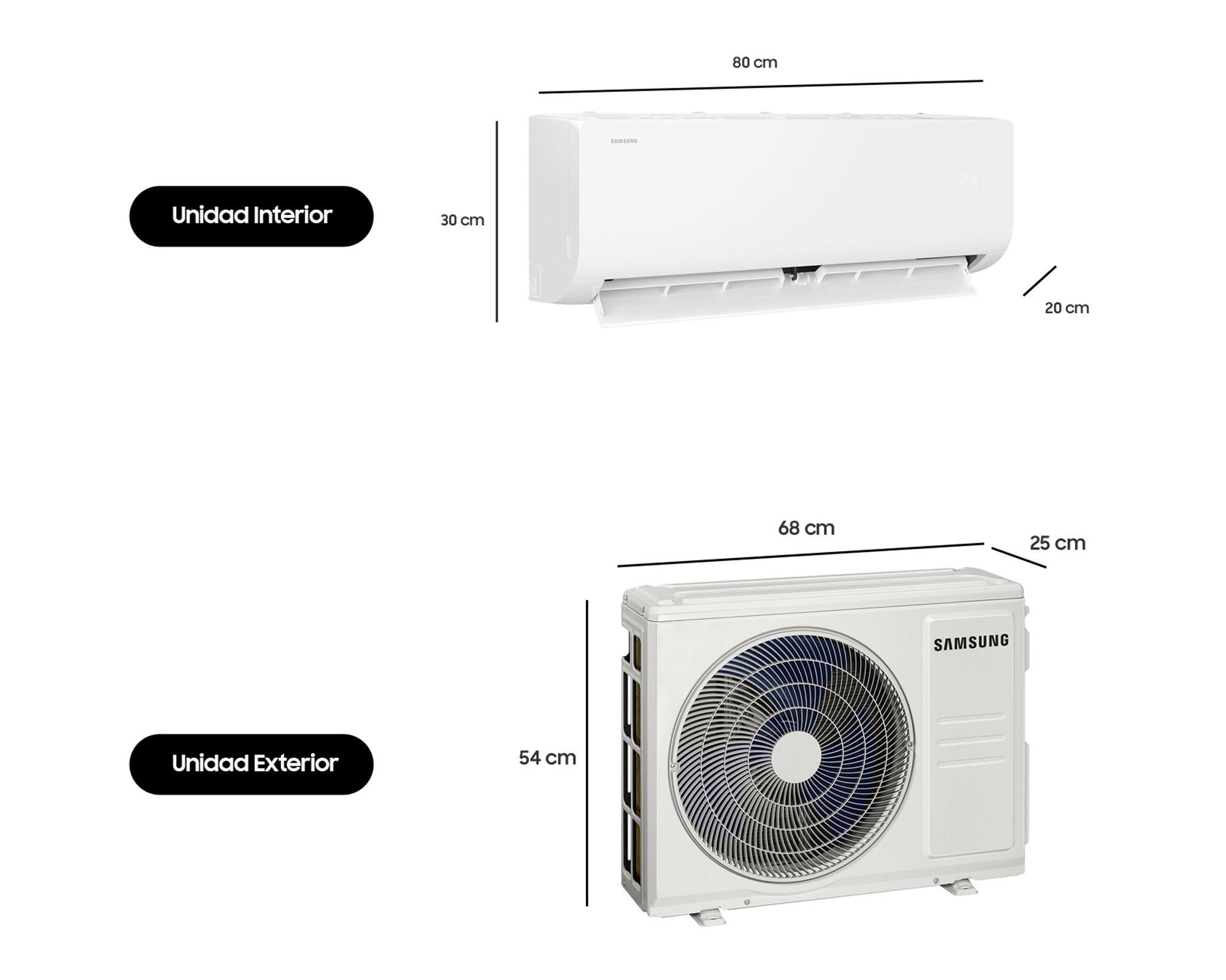 Aire acondicionado split inverter 2200W 12000 BTU frío/calor-5