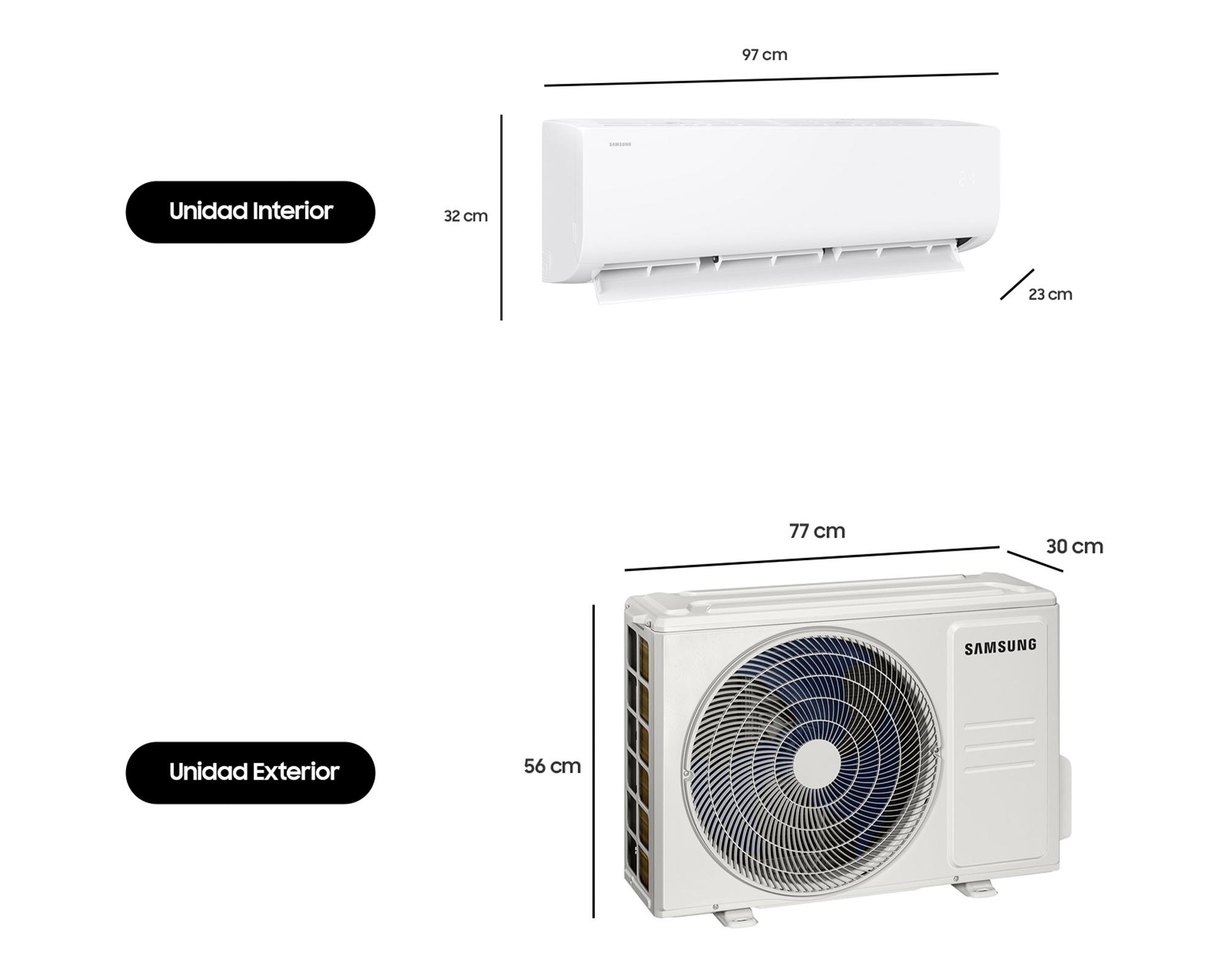 Aire acondicionados split inverter 2950W 18000 BTU frío/calor-5