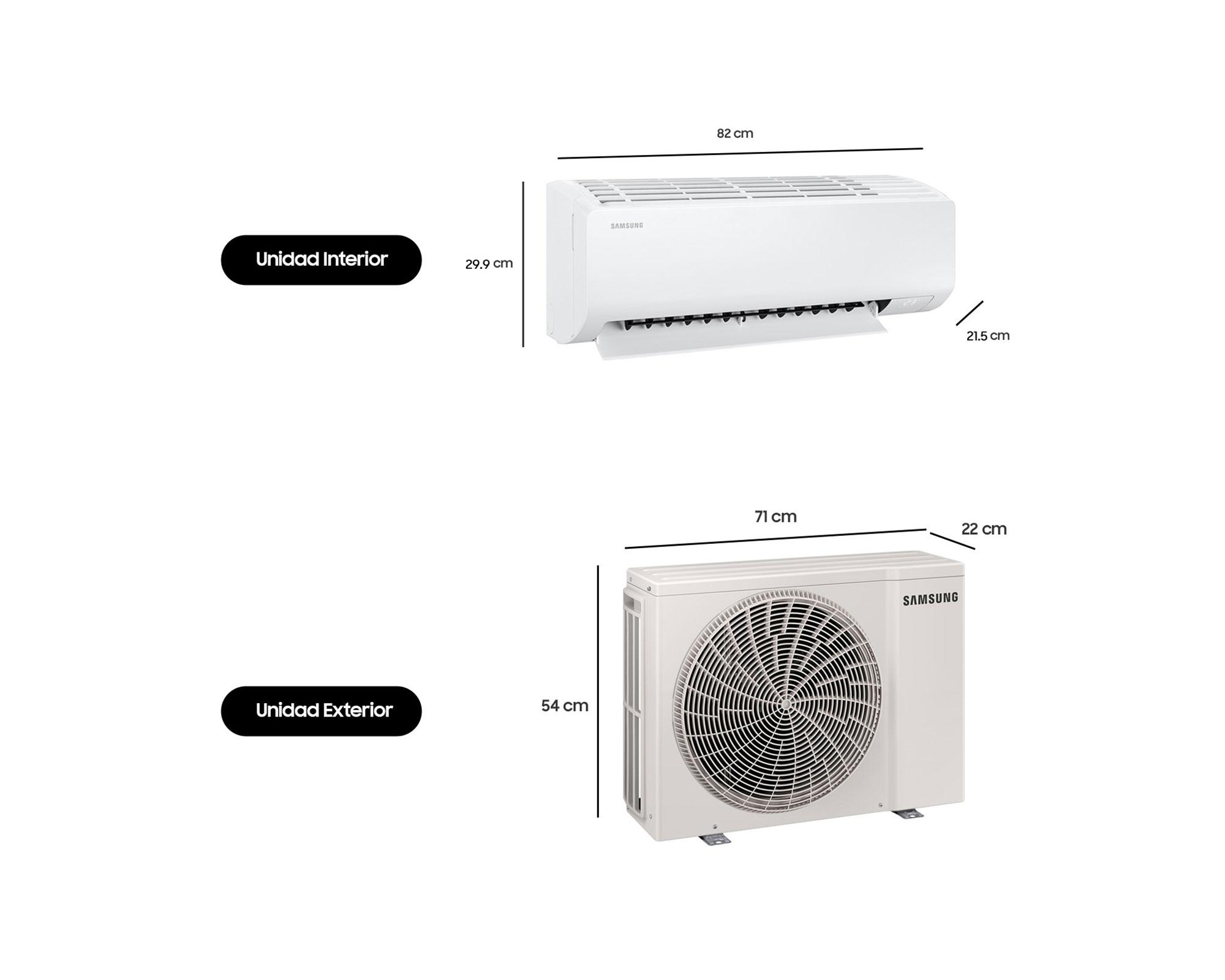 Aire acondicionado Split muro Wind inverter AR50F09C1FH/ZS 850 W 9000 BTU WiFi-5