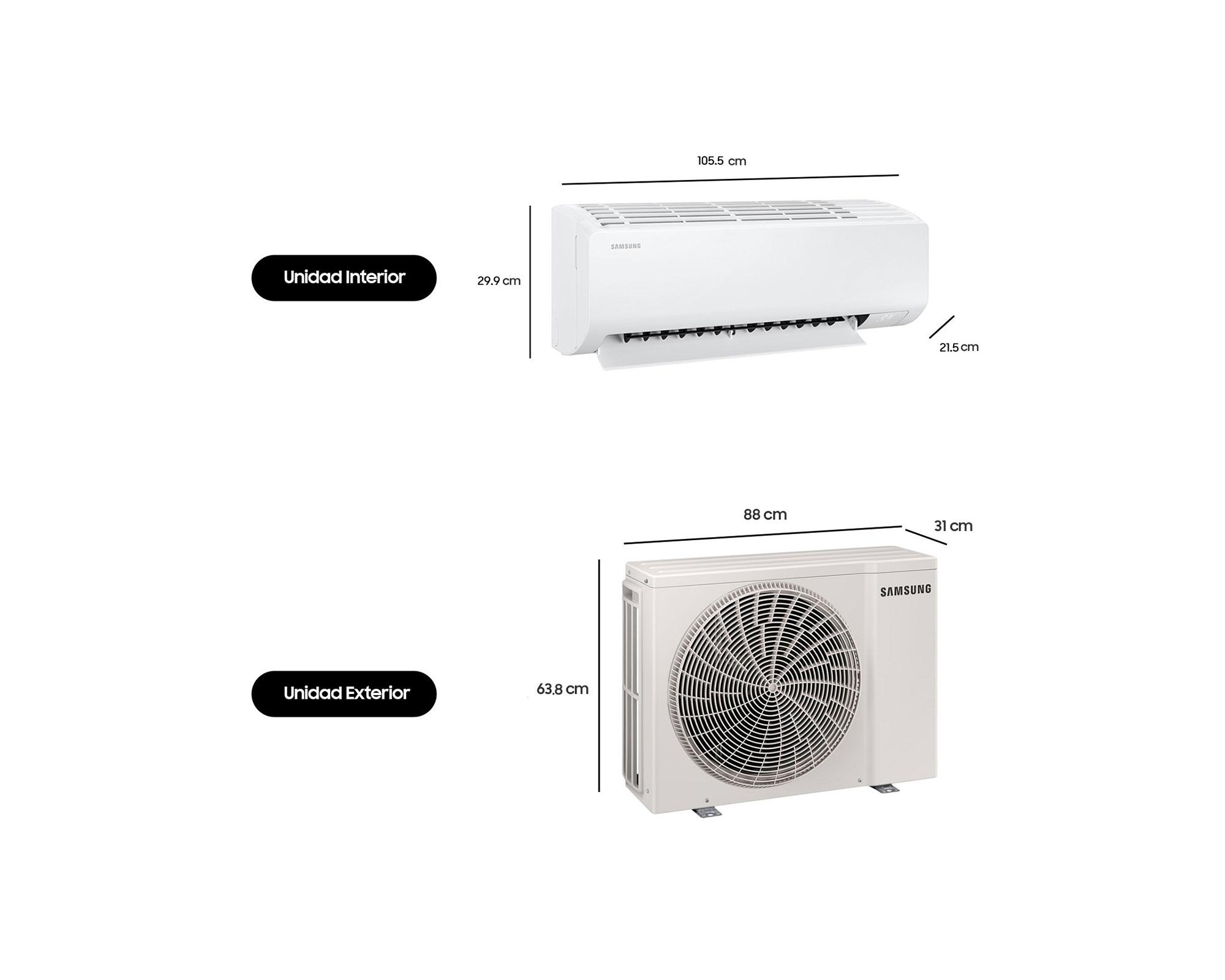 Aire acondicionado Split muro Wind inverter AR50F24C1FH/ZS 6890 W 24000 BTU WiFi-5