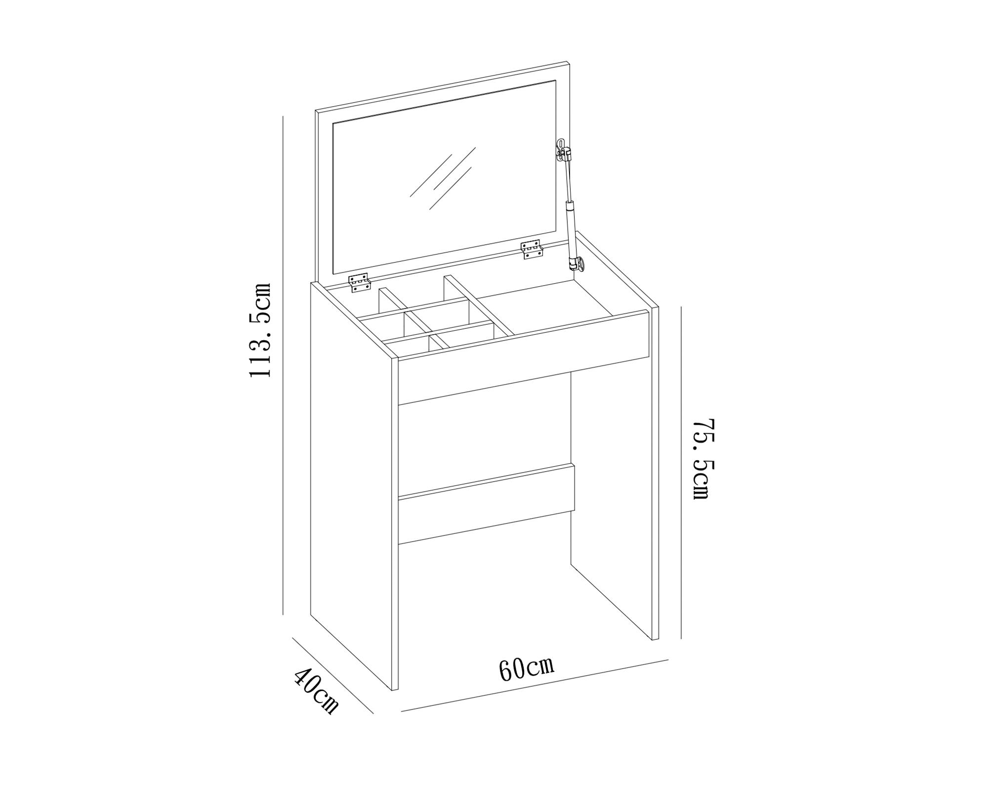 Escritorio Tocador Fukai Natural-6