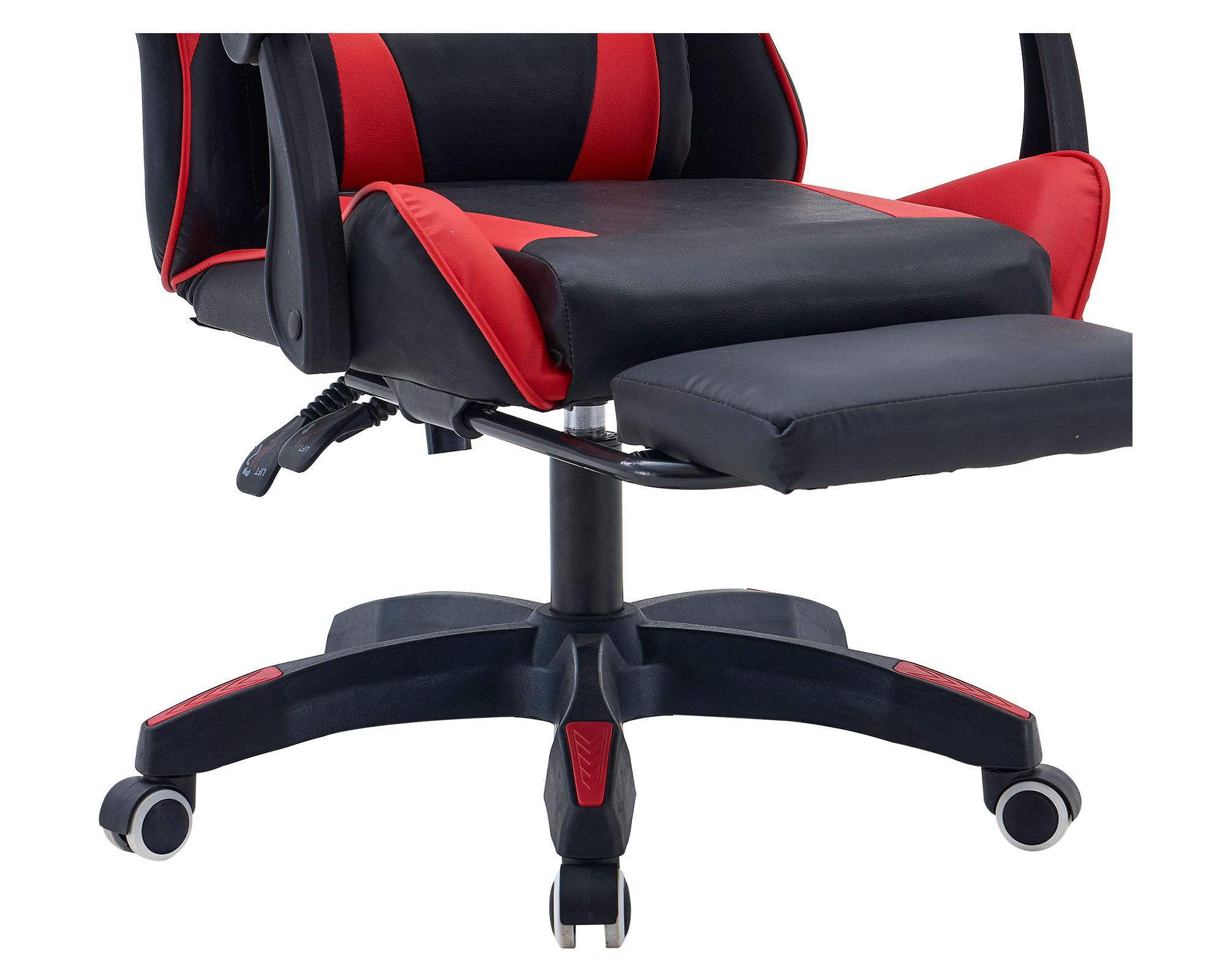 Silla gamer Julian negro/rojo-12