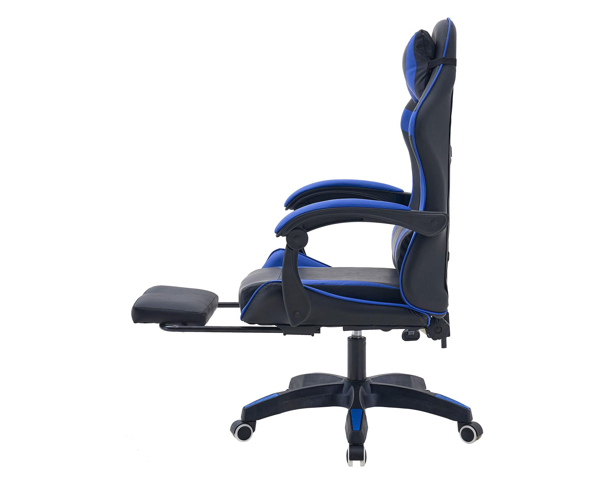 Silla gamer Julian negro/azul-3