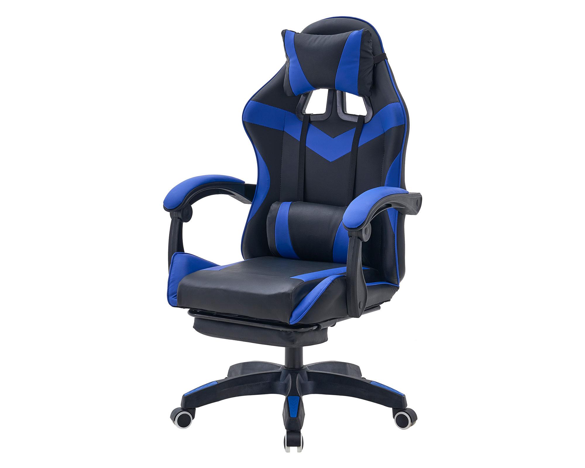 Silla gamer Julian negro/azul-7