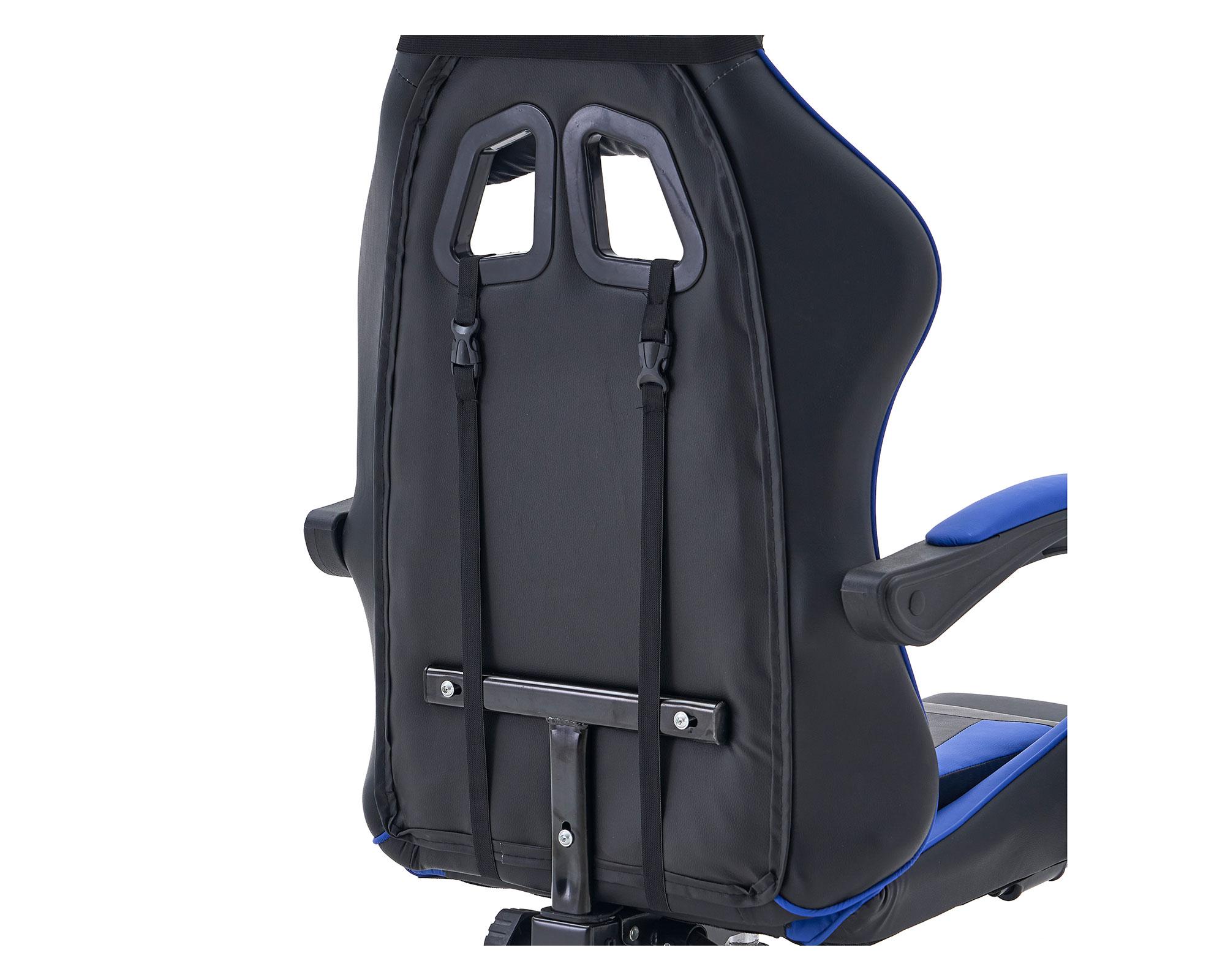 Silla gamer Julian negro/azul-10