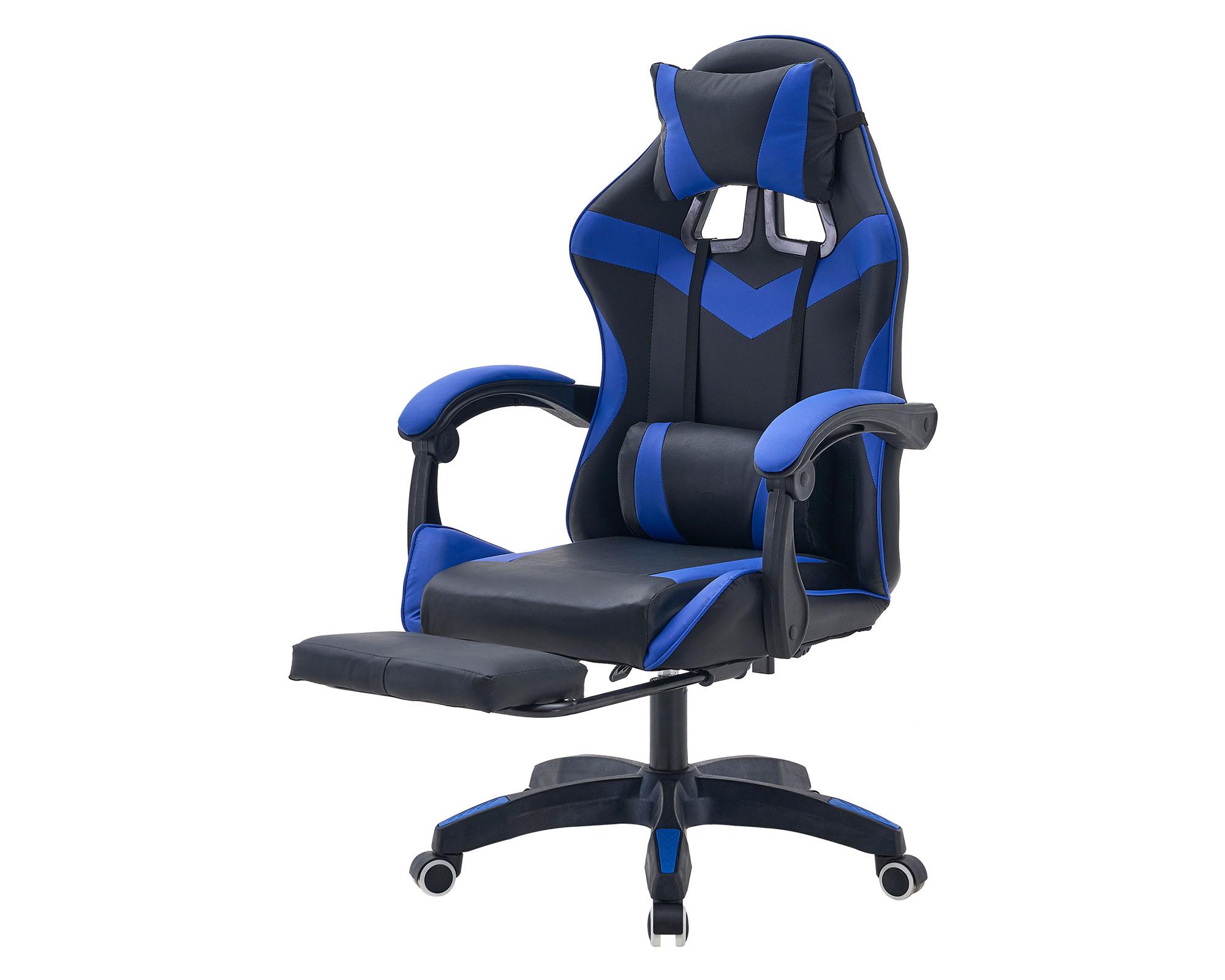 Silla gamer Julian negro/azul-2