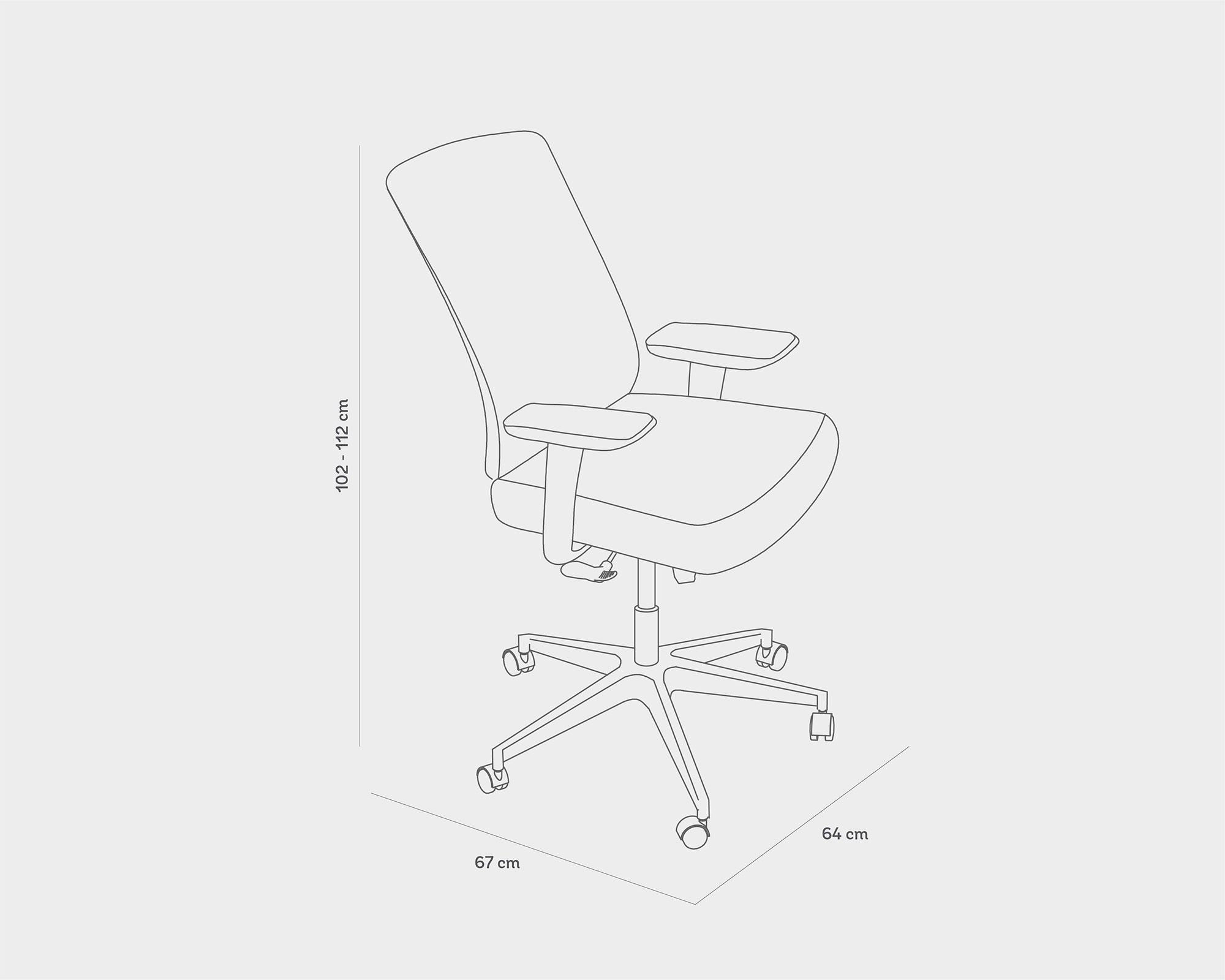 Silla ejecutiva Bill negro-4