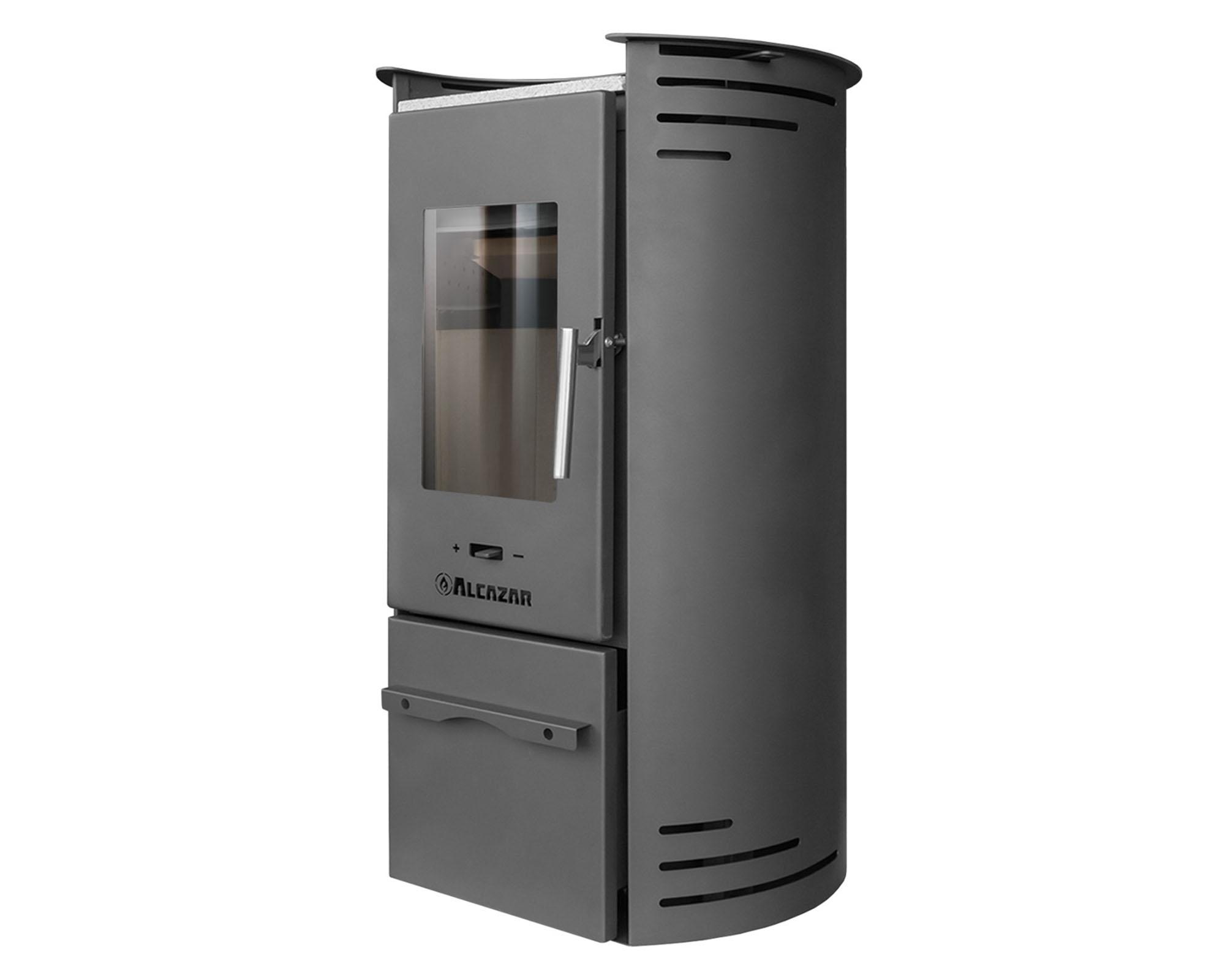 Estufa a leña Puelche 600 charcoal 16 kW-1