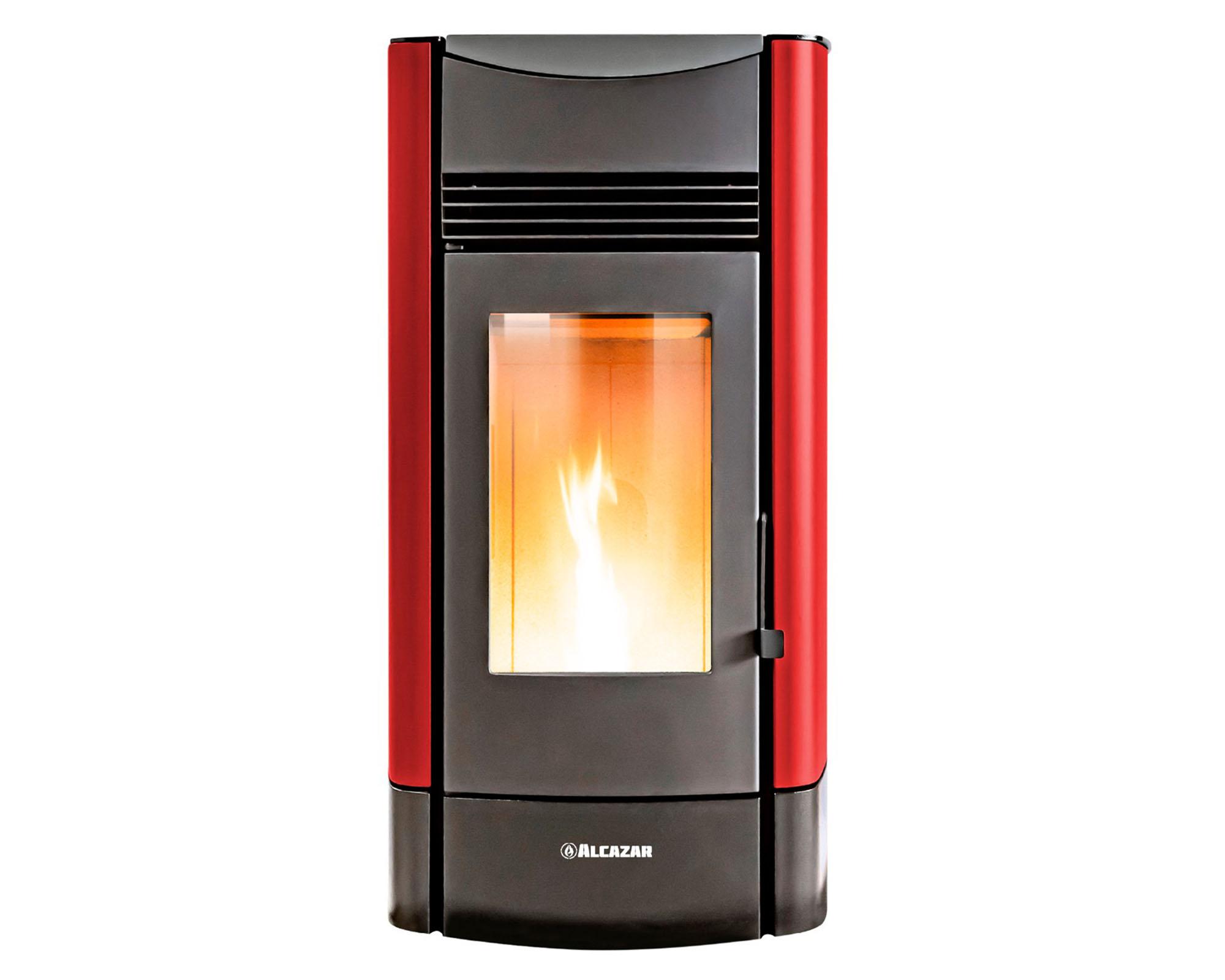 Estufa a pellet P2000 burdeo 8800W 400 Wh-0