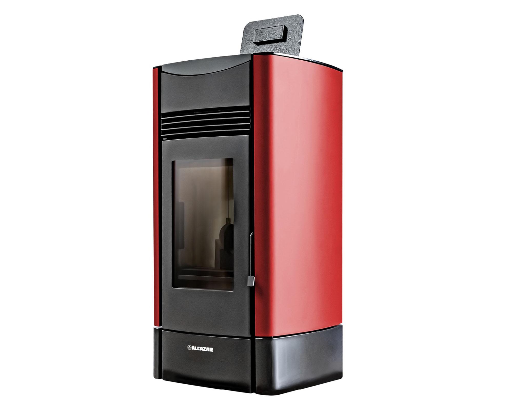 Estufa a pellet P2000 burdeo 8800W 400 Wh-2