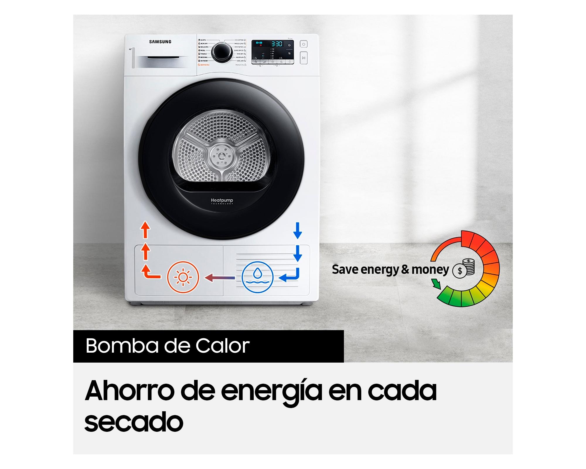 Secadora DV90CGC2A0AEZS carga frontal 9 kg blanco-2