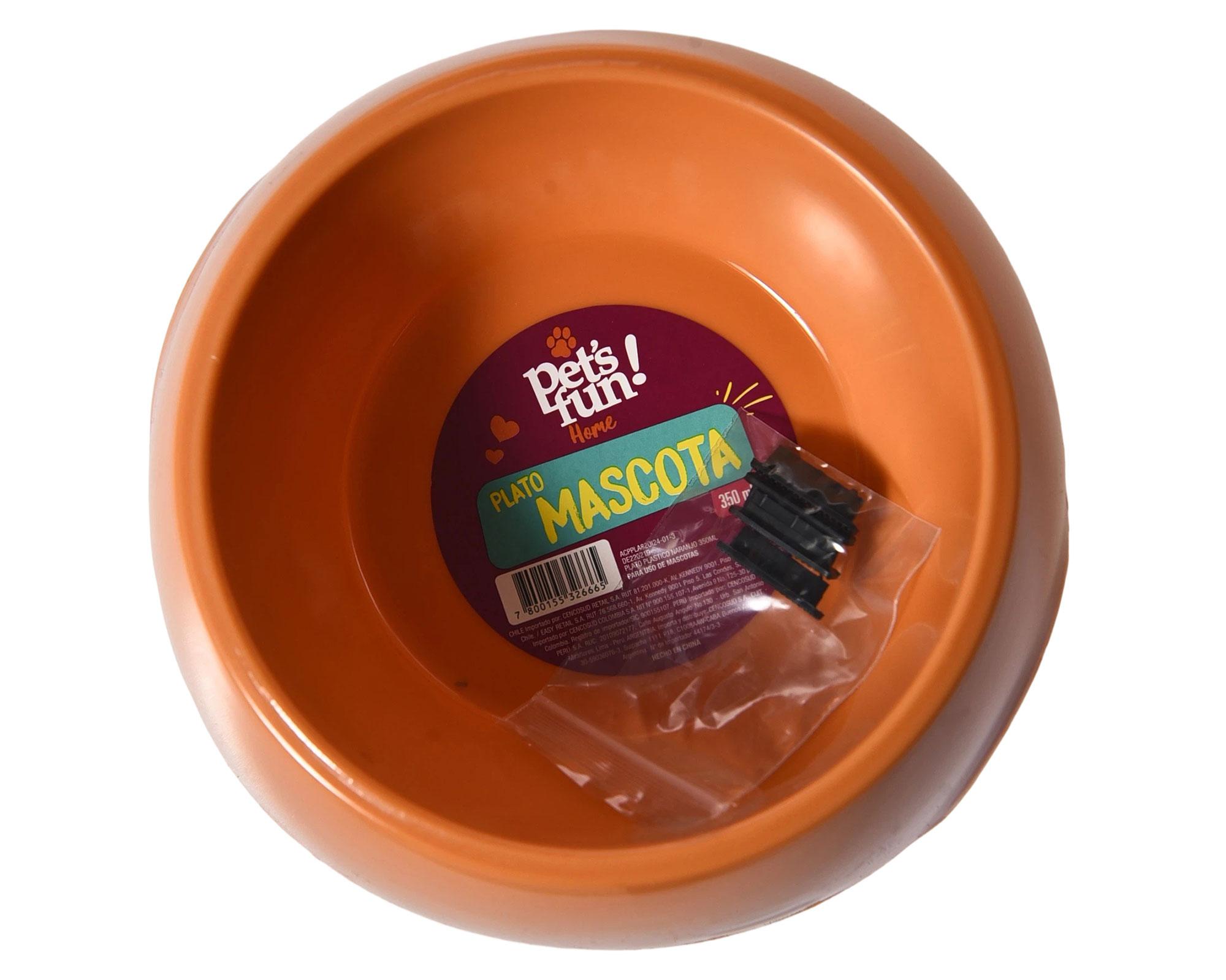Plato para mascotas plástico coral 350 ml-4