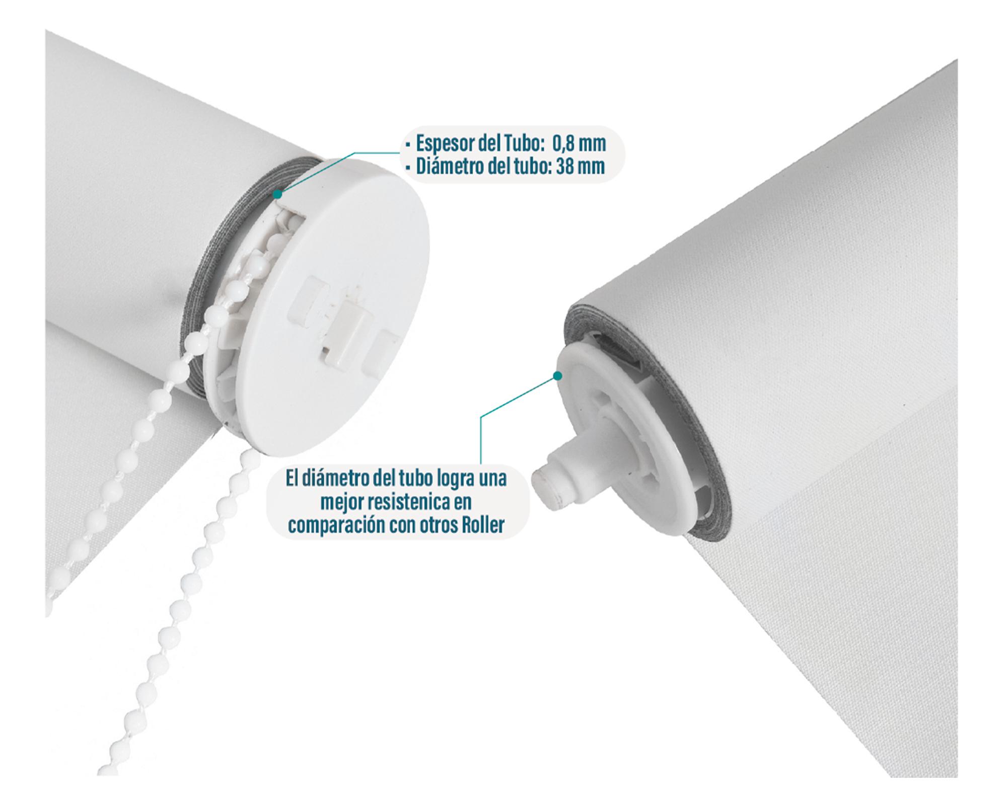 Cortina roller black out 160x165 cm blanco-3