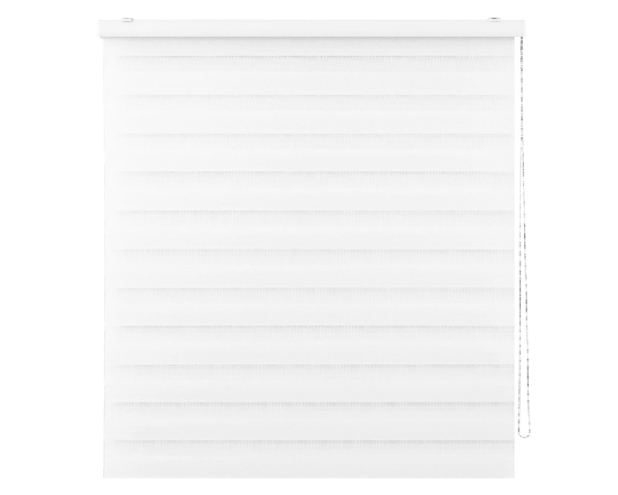 Cortina roller dúo Zebra 180x165 cm blanco-0