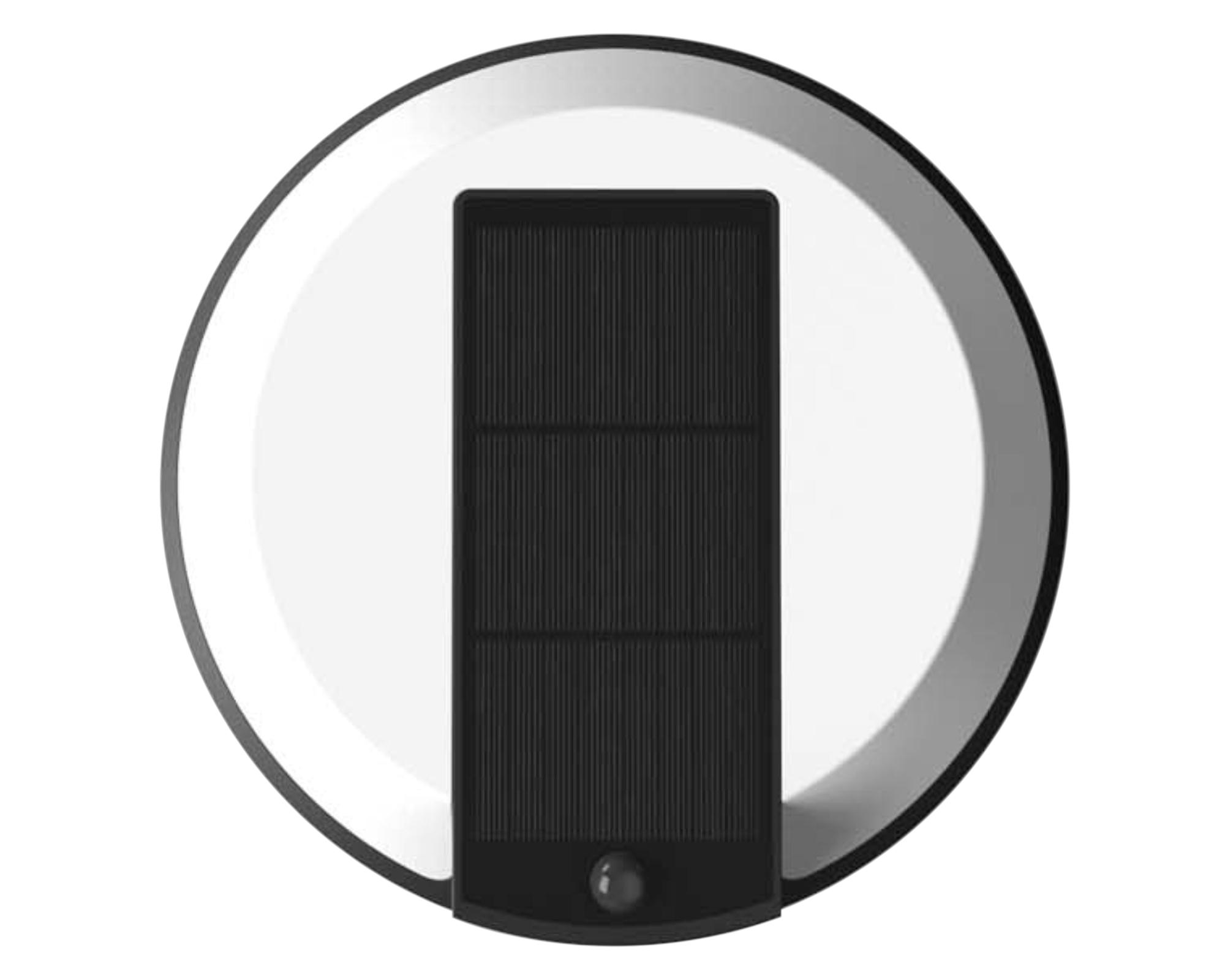 Aplique LED solar APREDSIR 1L neutra negro-0
