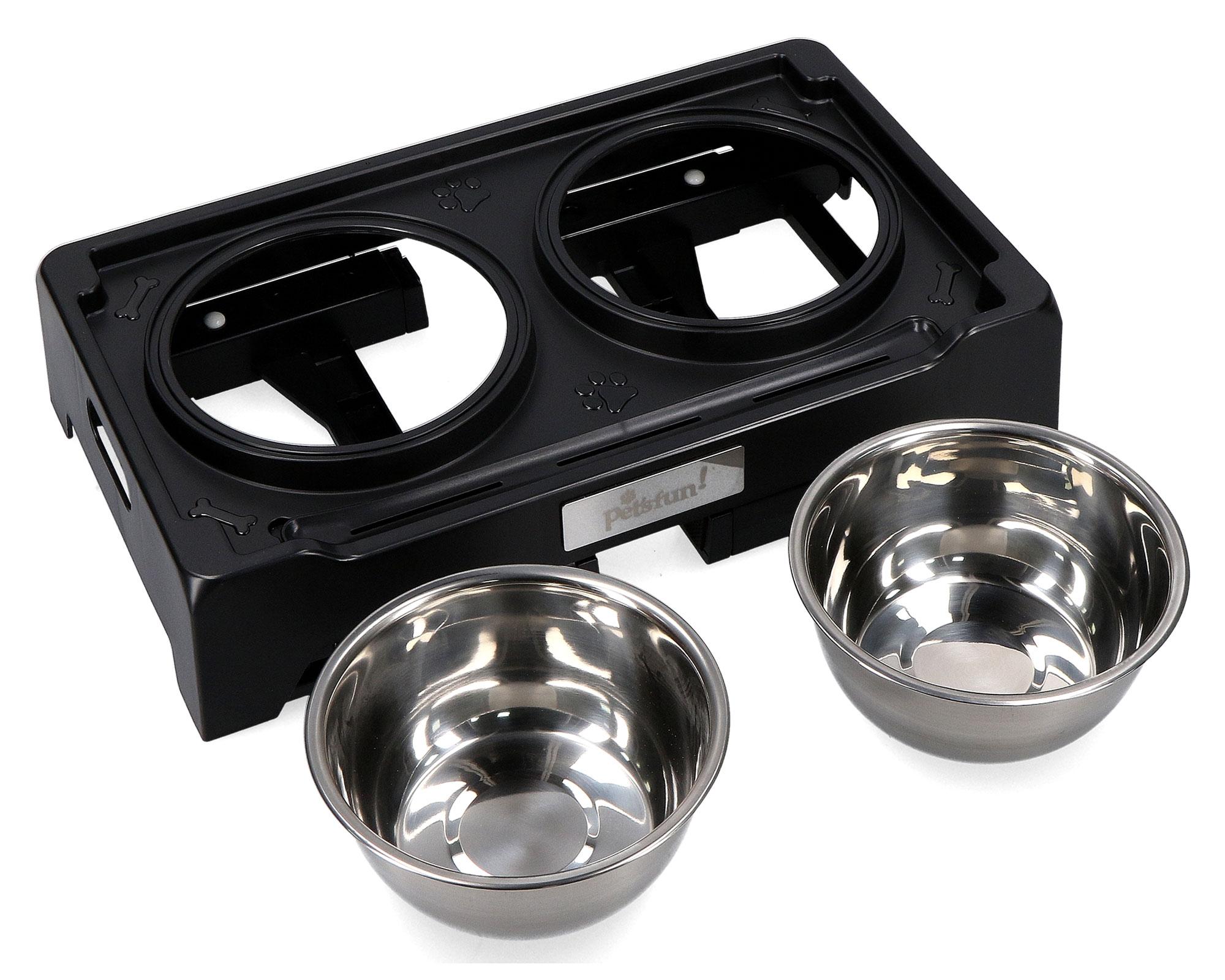 Plato mascota doble altura ajustable 1.4 litros 1 un.-2