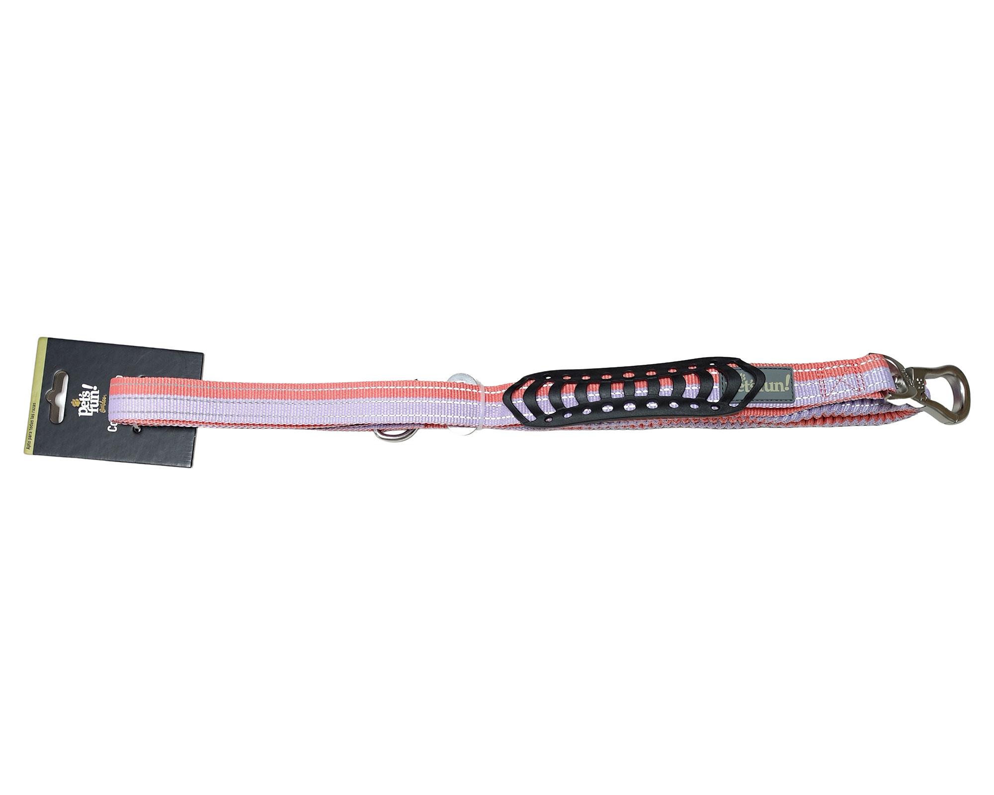 Correa absorción impacto 150 cm rosa-2