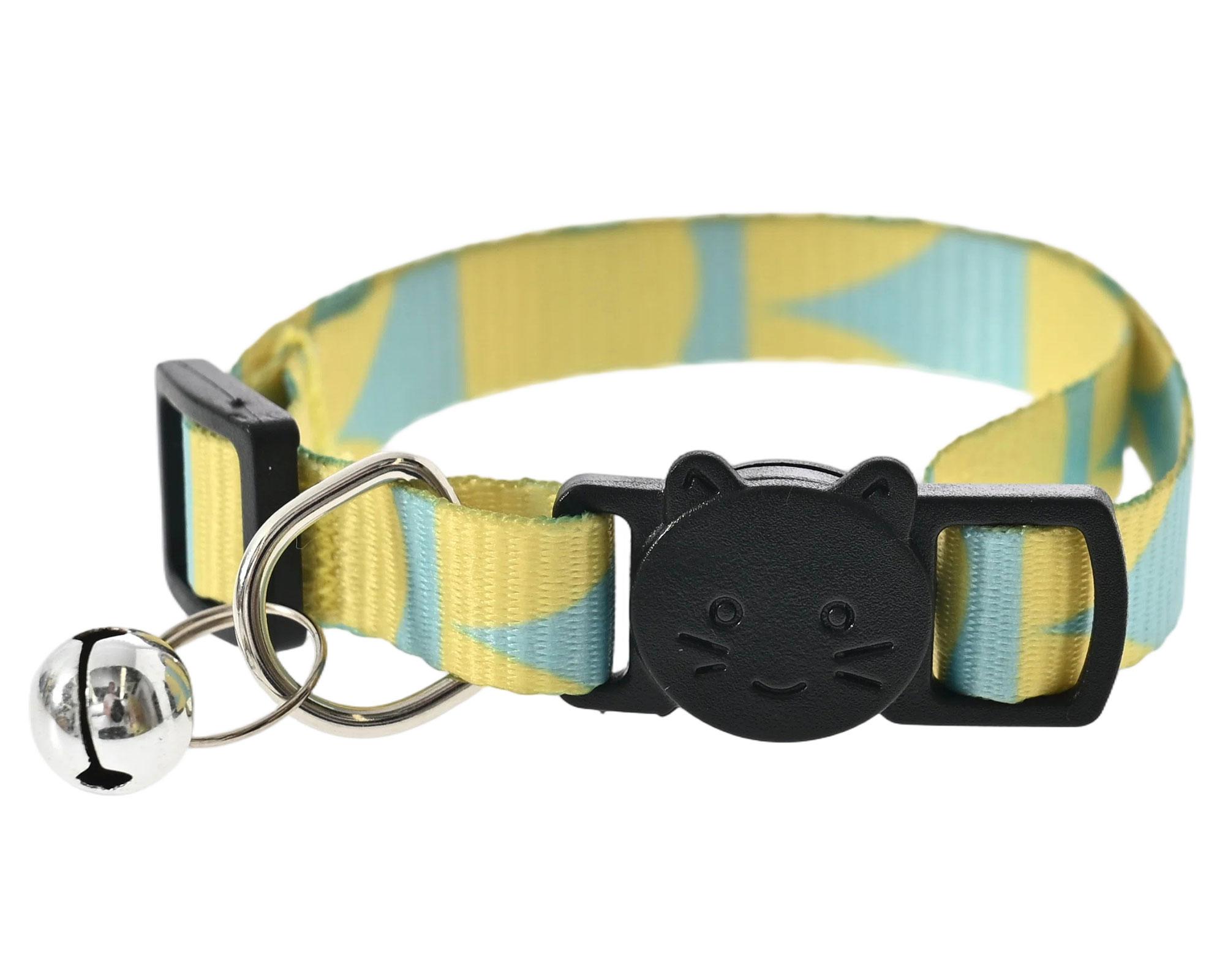 Collar gato poliéster amarillo-2