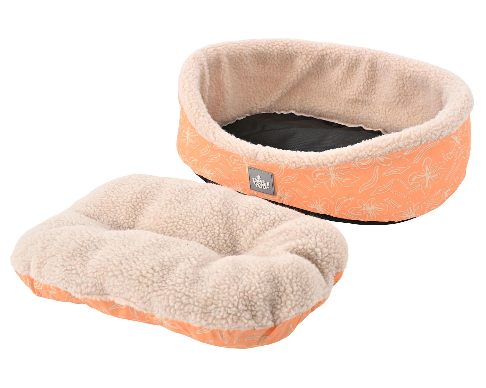 Cama chiporro estampada M naranjo-2