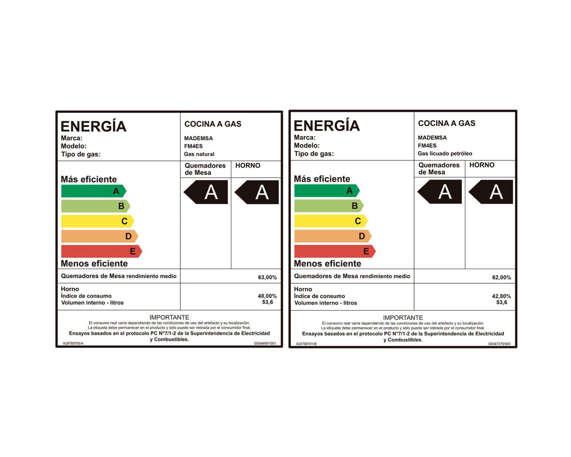 Cocina a gas FM4ES 4 quemadores-8