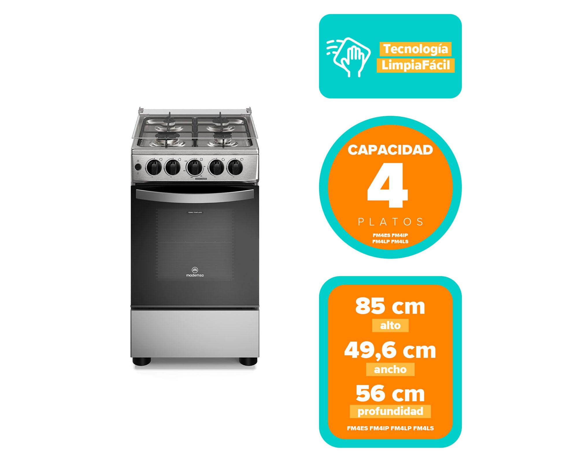 Cocina a gas FM4ES 4 quemadores-5