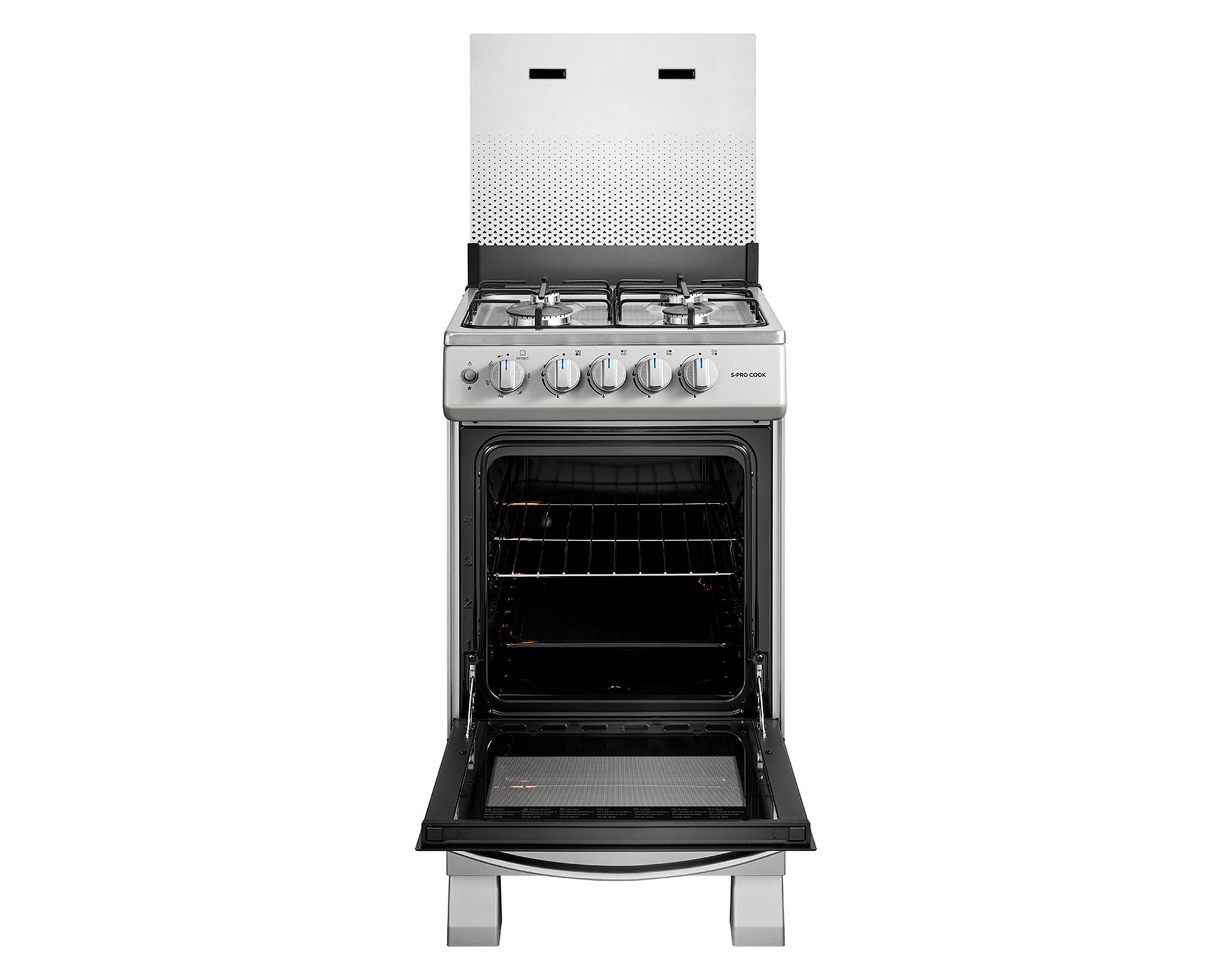 Cocina MFO-MG20TCSSL 4 quemadores gas licuado/natural silver-3