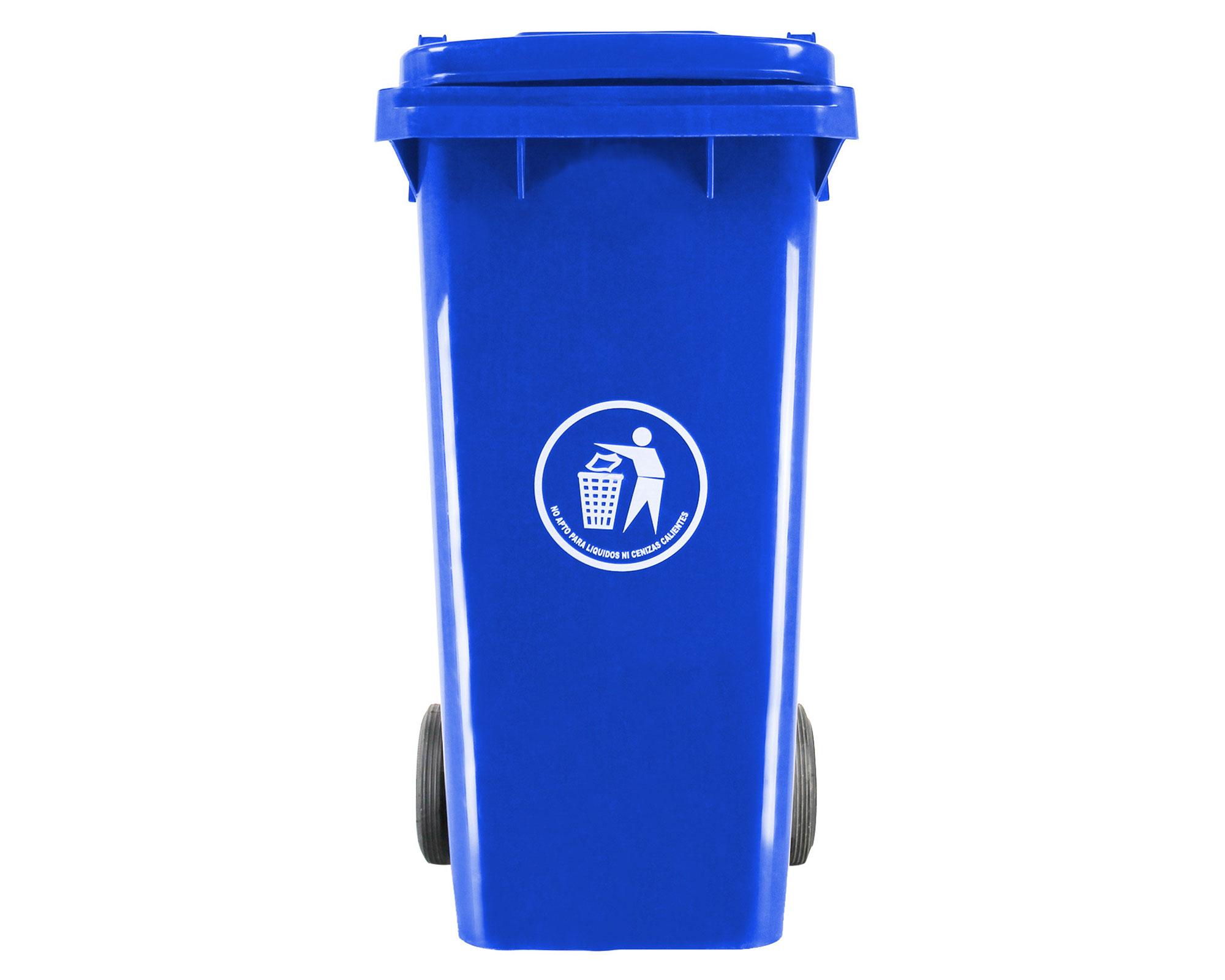 Basurero azul 120 lt-0