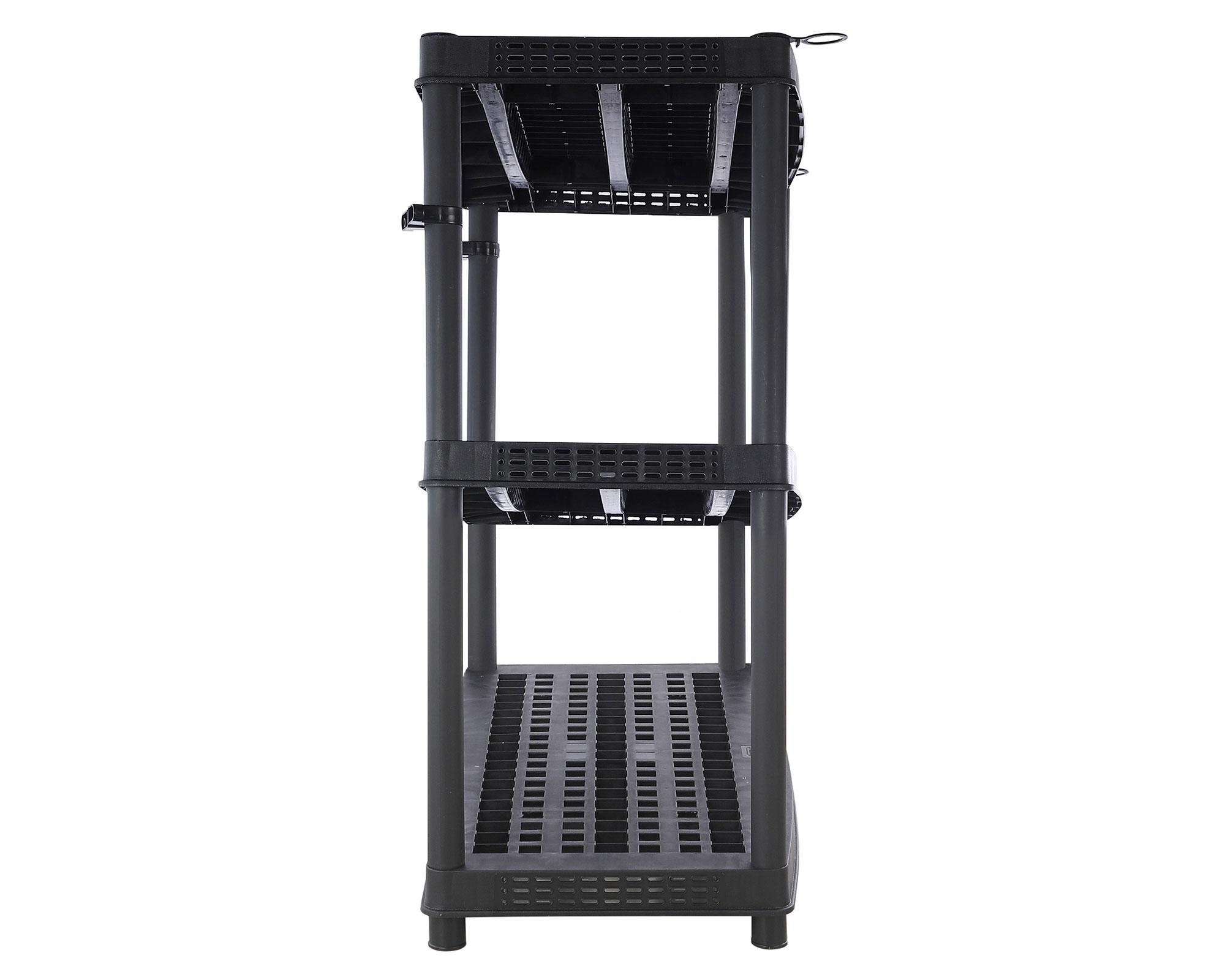 Estante ventilado 3 niveles negro-5
