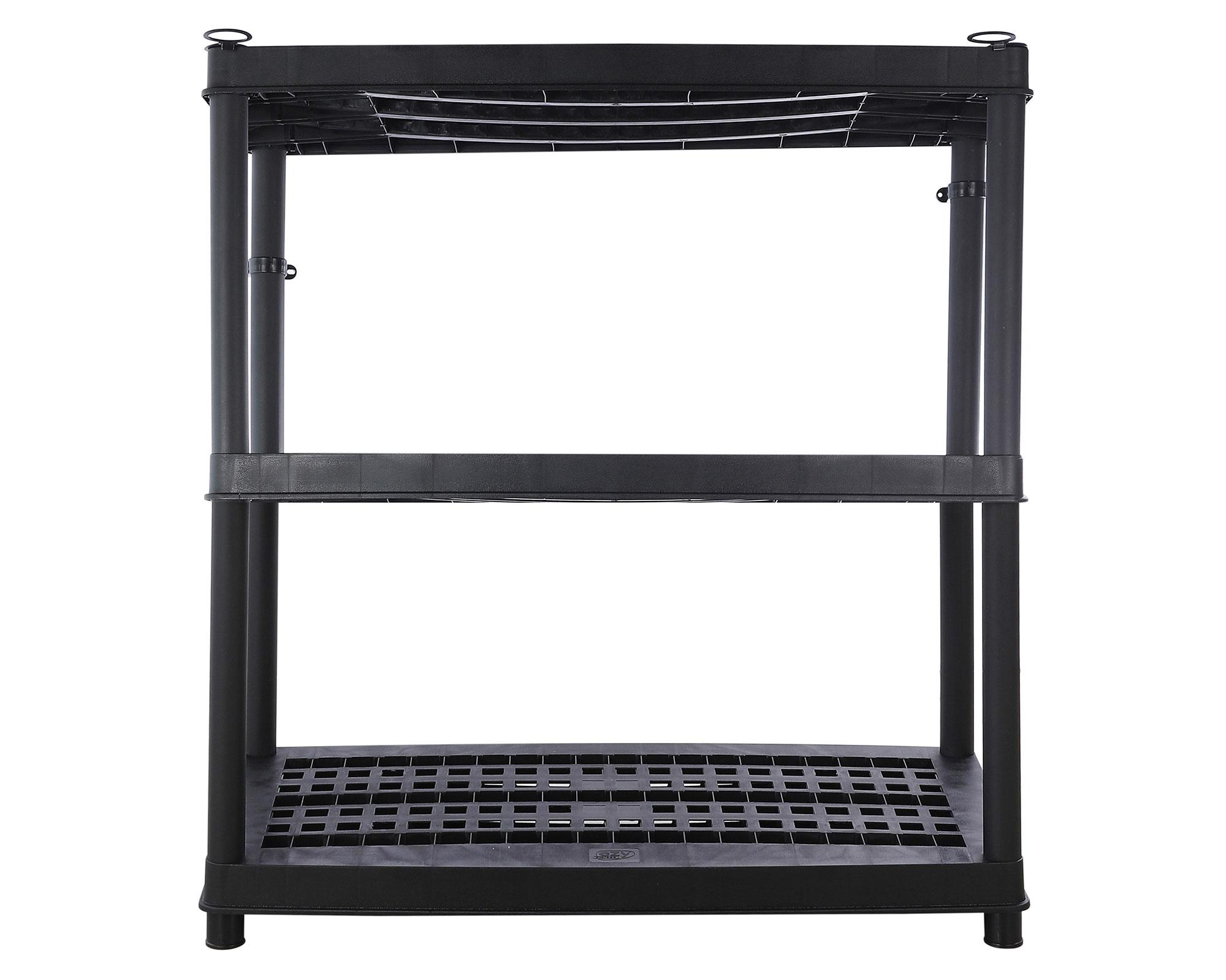 Estante ventilado 3 niveles negro-2