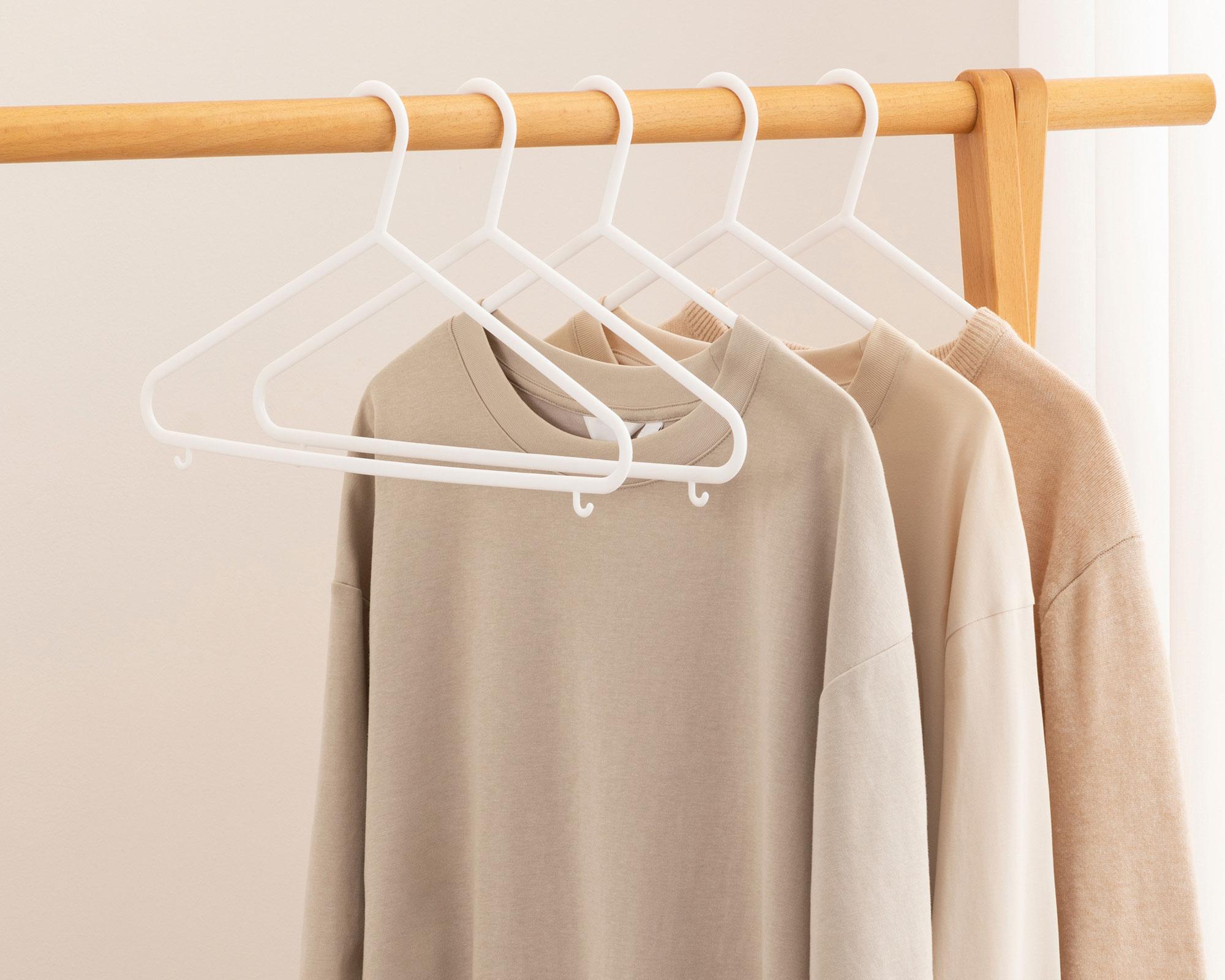 Colgador ropa blanco 10 unidades-4