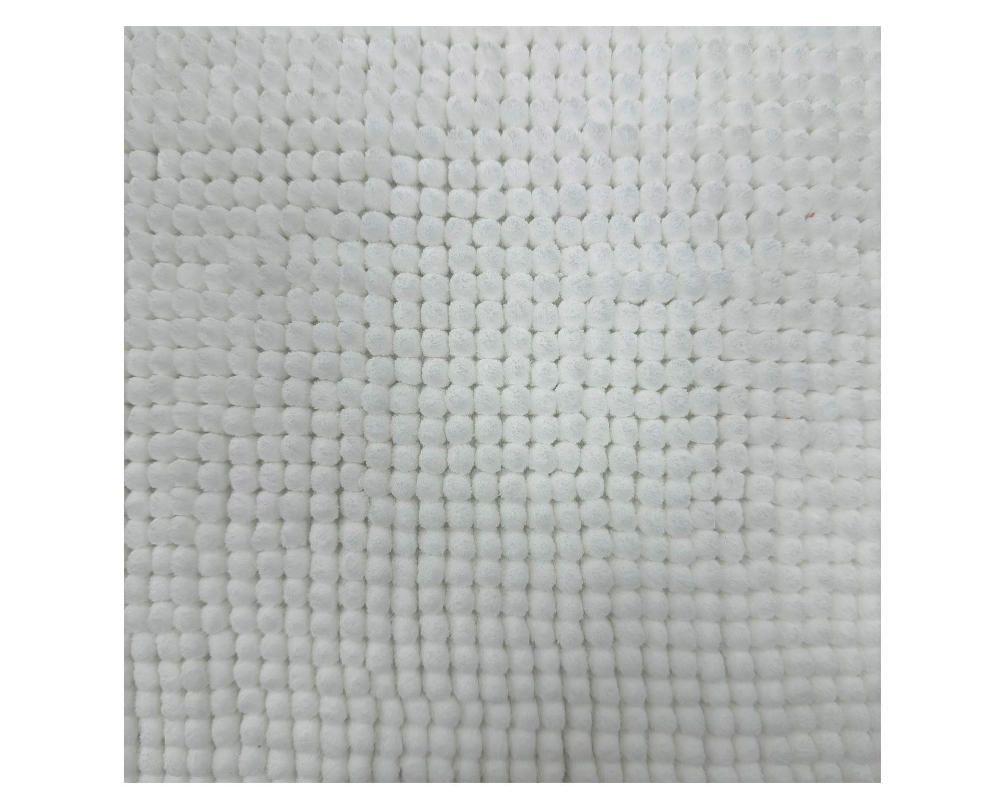 Piso baño Shaggy MF blanco 40x60 cm-2