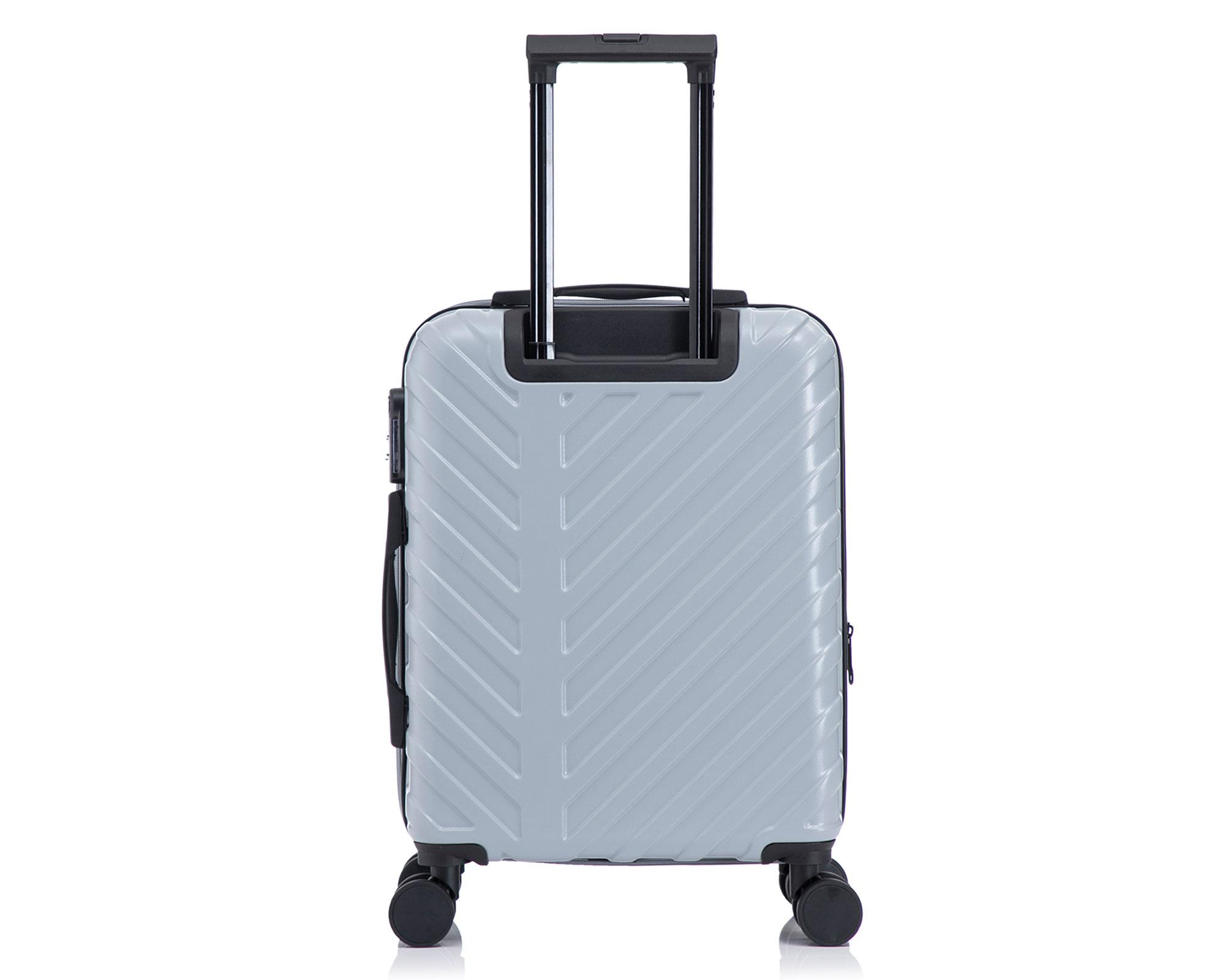 Maleta rígida 8 ruedas D1 gris 12 kg-1