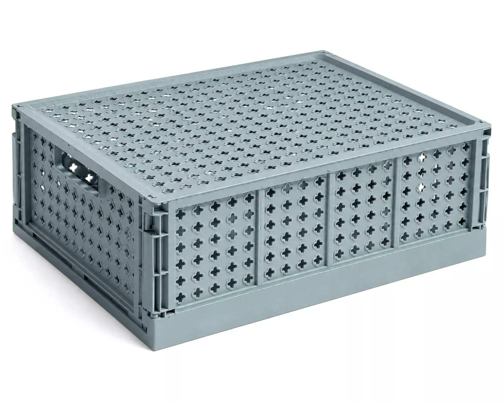 Caja plegable infantil azul plástico 30x20x12 cm-0