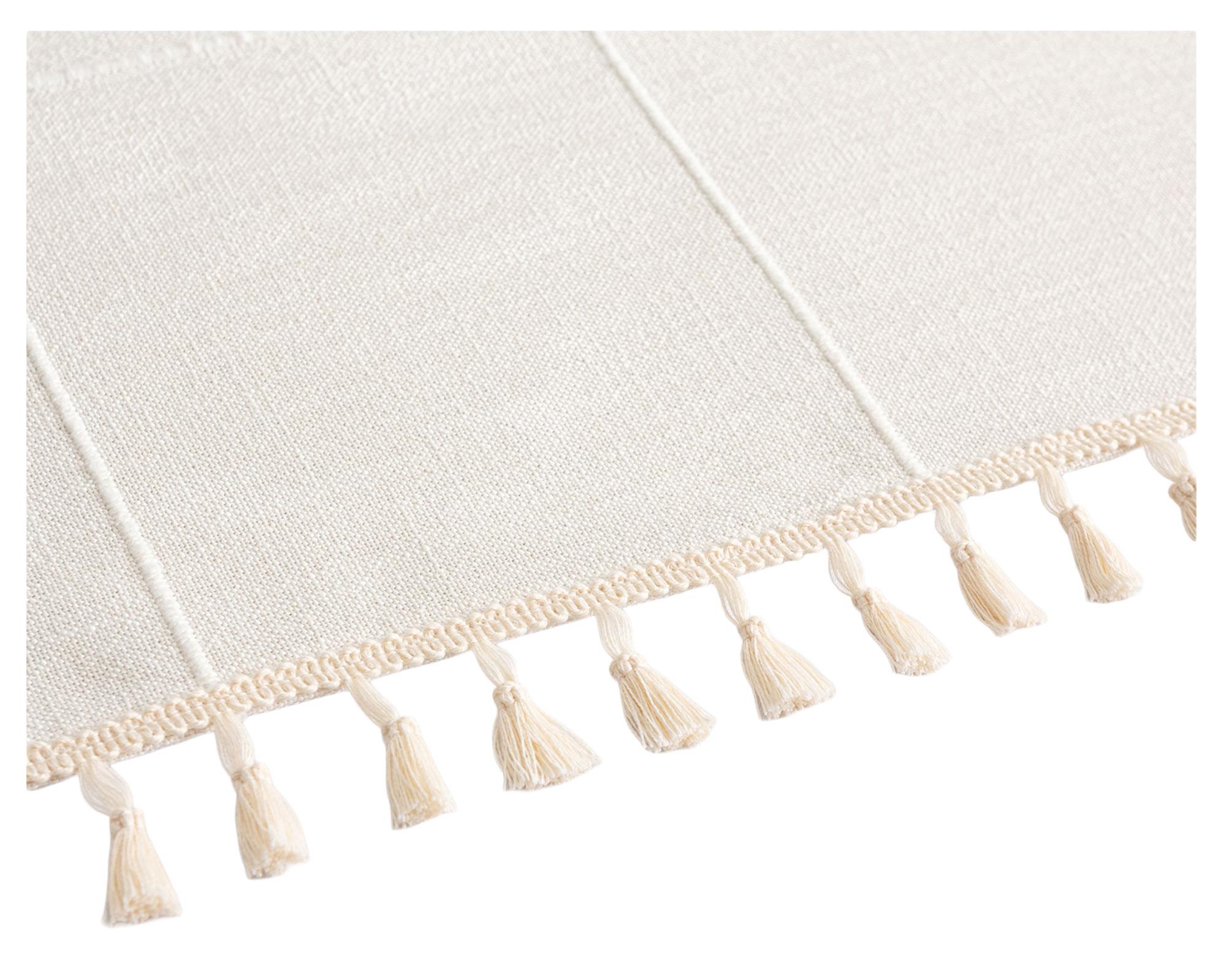 Cortina baño Cuadricula beige 180x180 cm-4