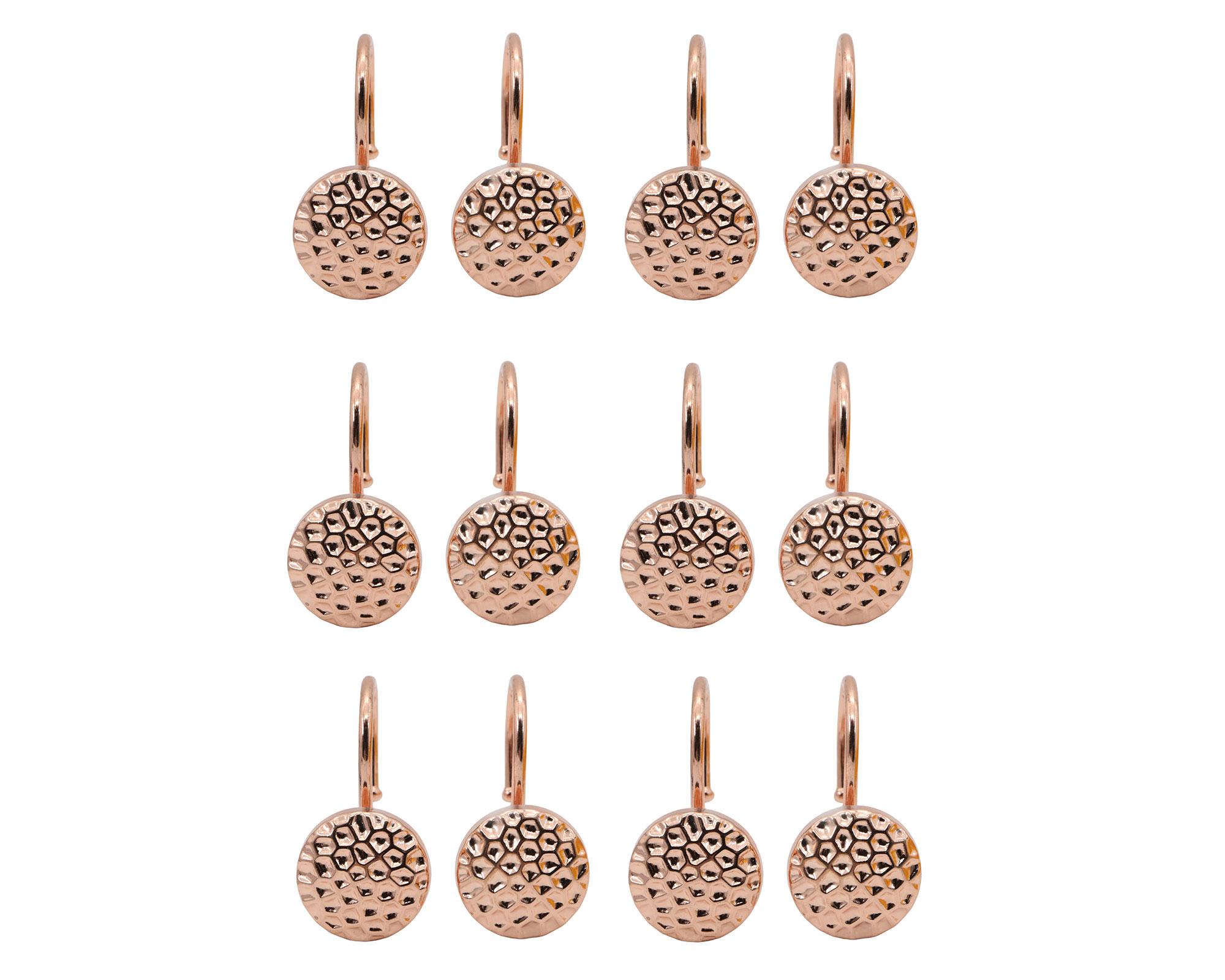 Set ganchos cortina martillados coral 12 un.-0