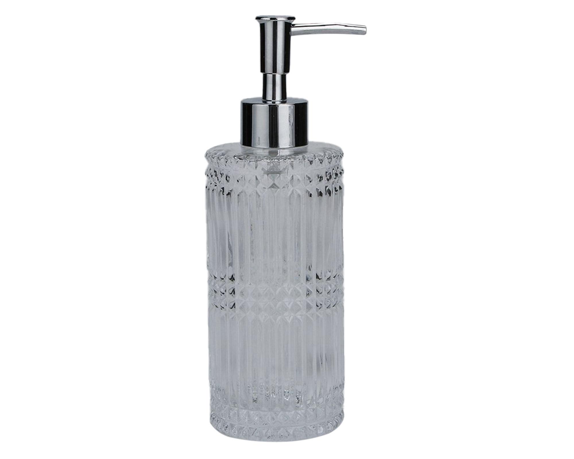 Dispensador jabón vidrio blanco-0