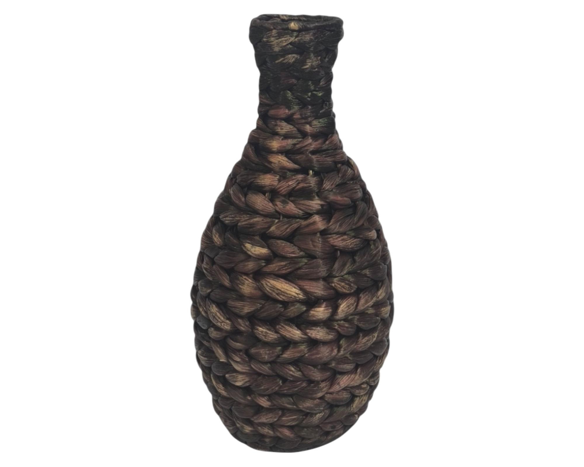 Florero Fibra natural oscura 36 cm-0
