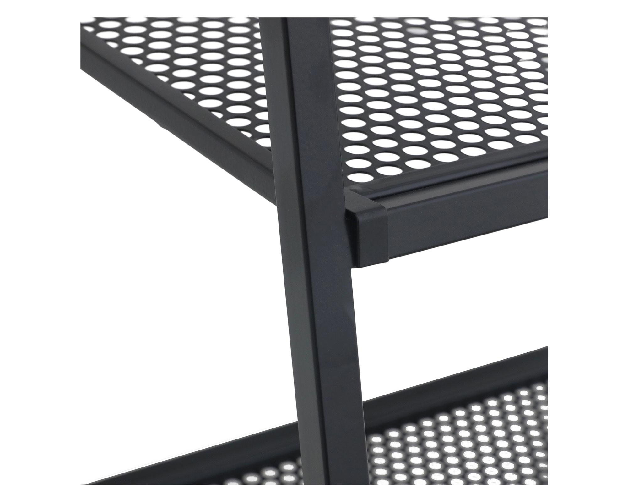 Espejo de pie 2 estantes metal 45x150 cm-3