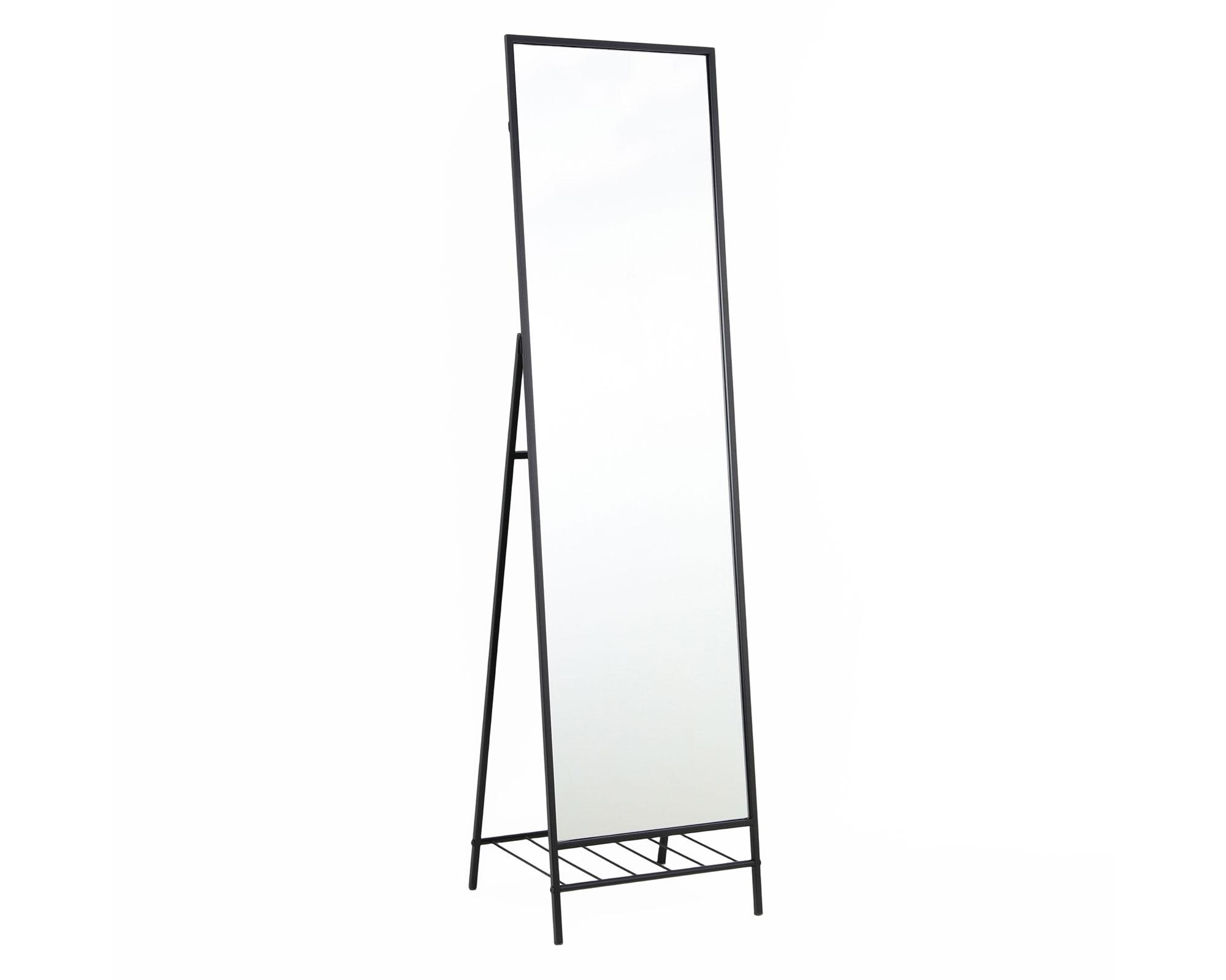 Espejo de pie estante metal 40x150 cm-7