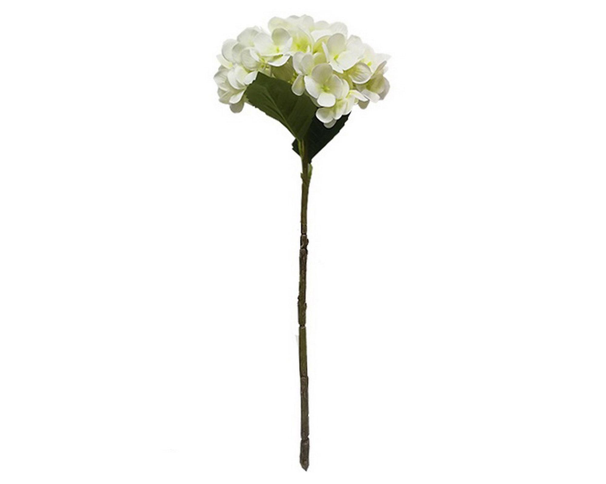 Flor de tallo Hortensia blanco Farm House 42 cm-0