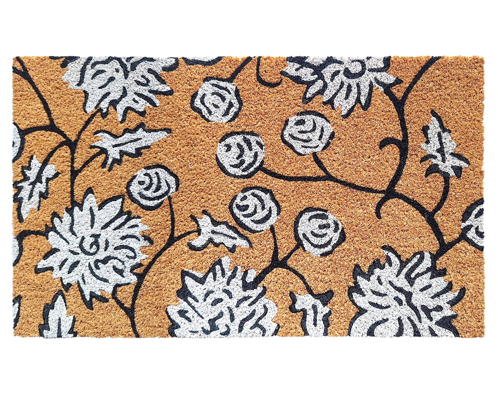 Limpiapiés Flores 45x75 cm D5-0