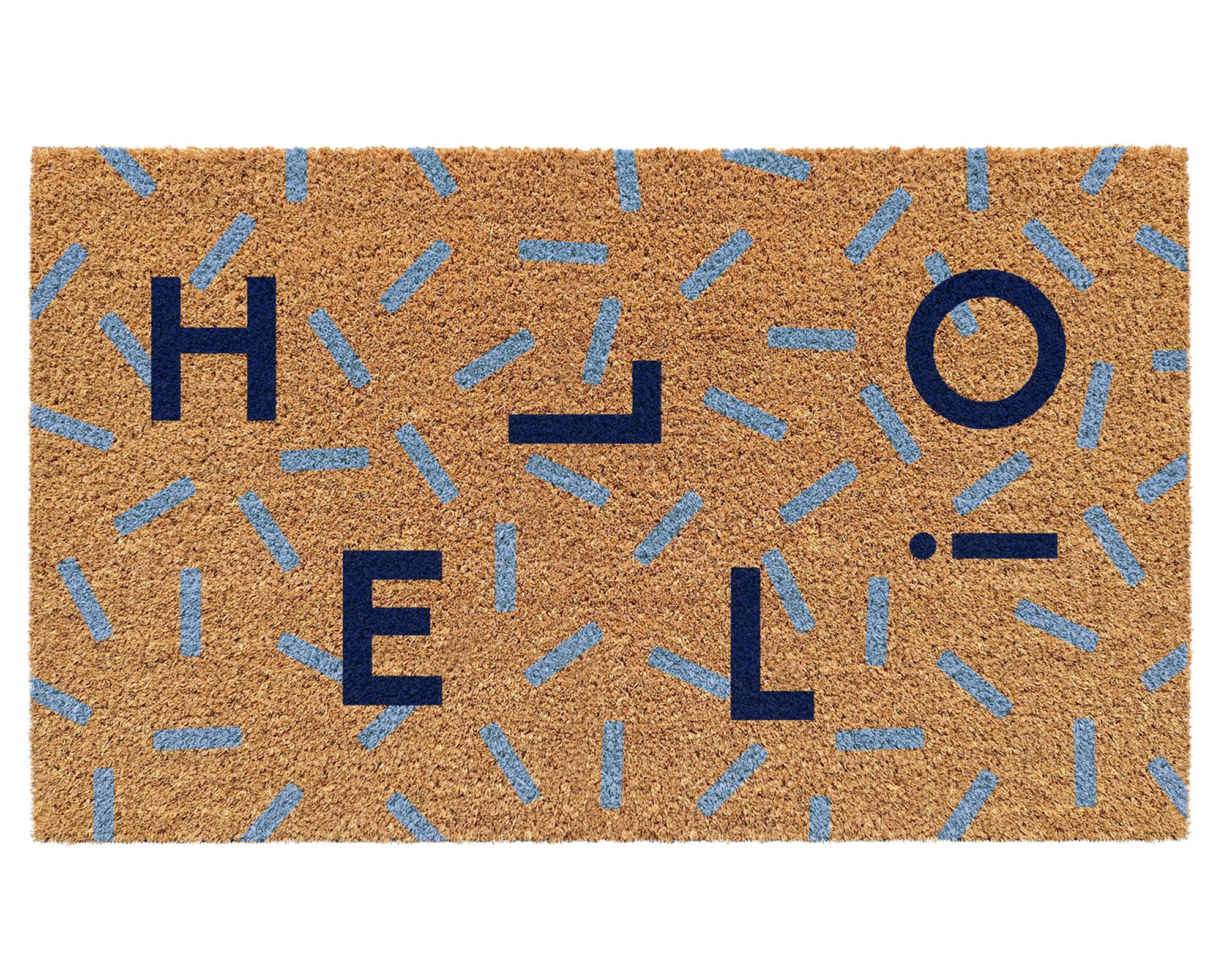 Limpiapiés Hello 45x75 cm D3-0