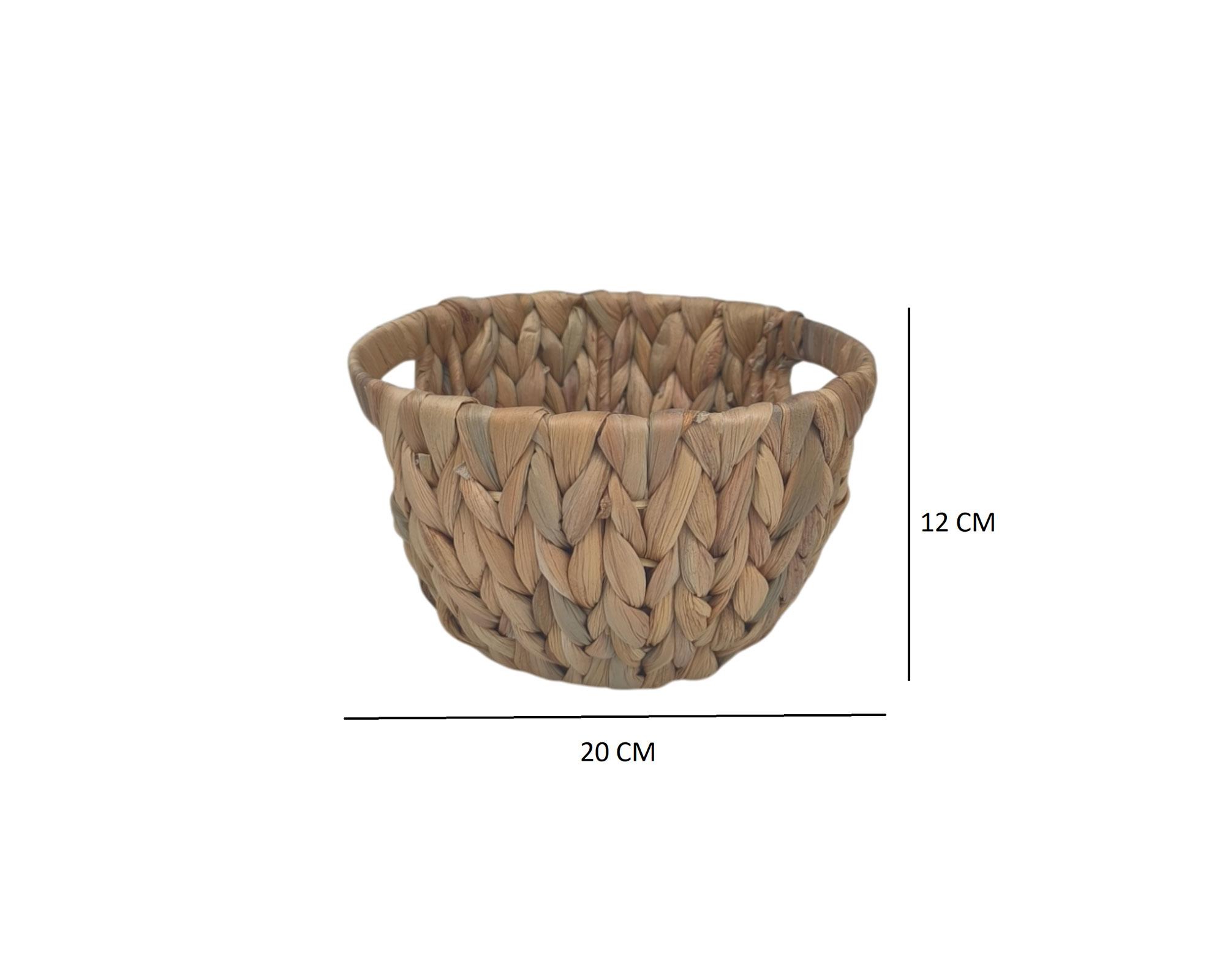 Canasto Fibra natural Espigas 20 cm-2